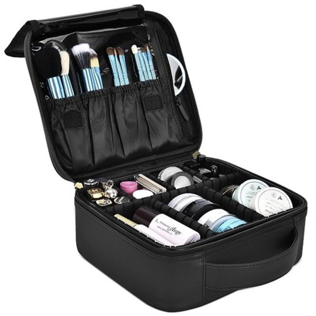 Einkaufszauber Kosmetiktasche Reise Kosmetikkoffer Kosmetiktasche Superordnung, Alle Fächer verstellbar