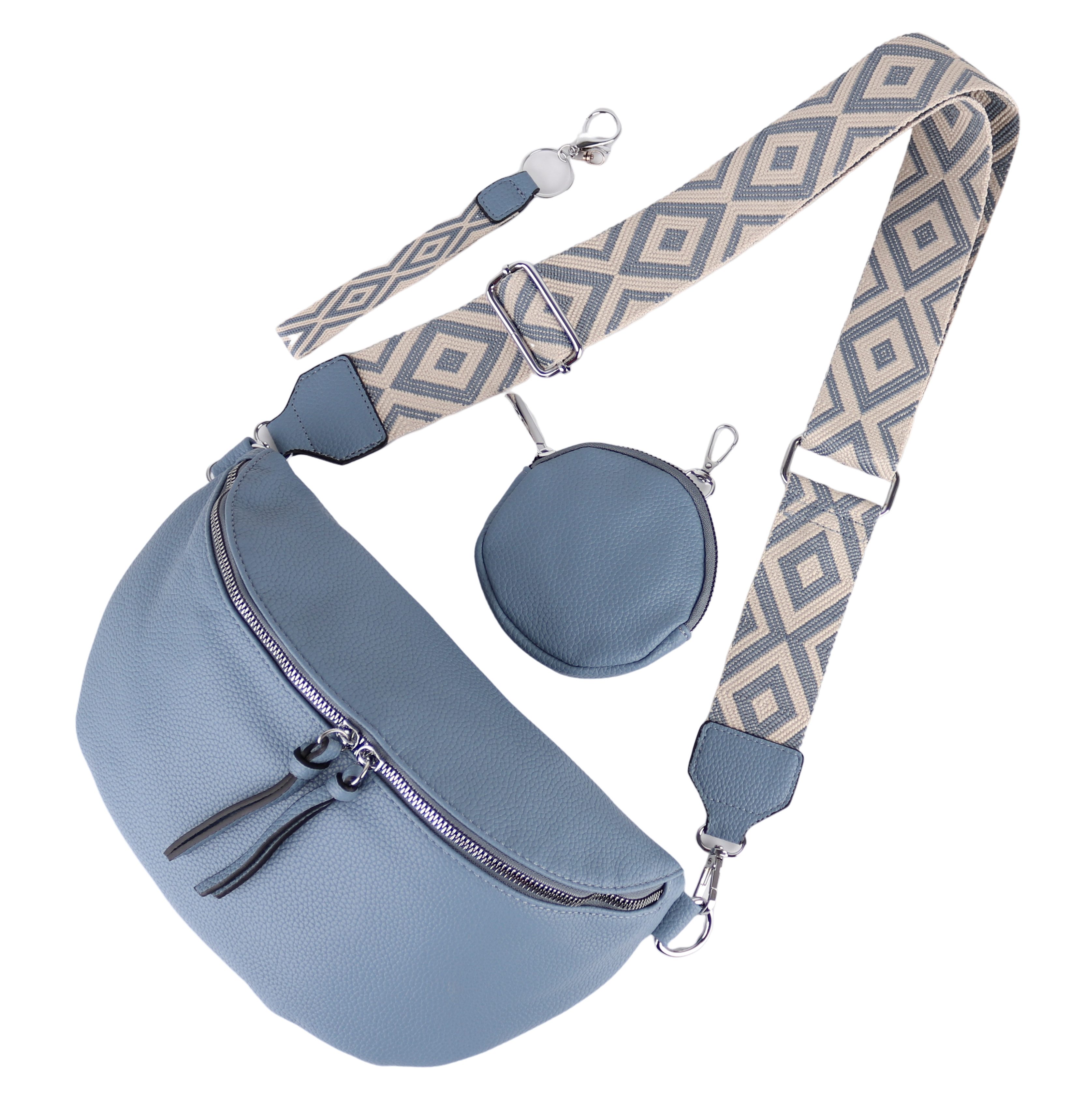 Bauchtasche Damen Taschen, Umhängetasche, Brusttasche, 30x19x10cm Veganes Leder