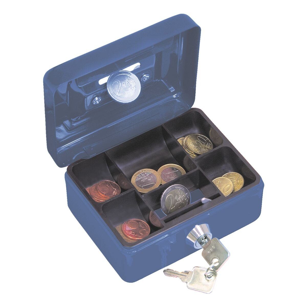 WEDO Geldkassette blau, Kindergeldkassette mit Münzeinsatz