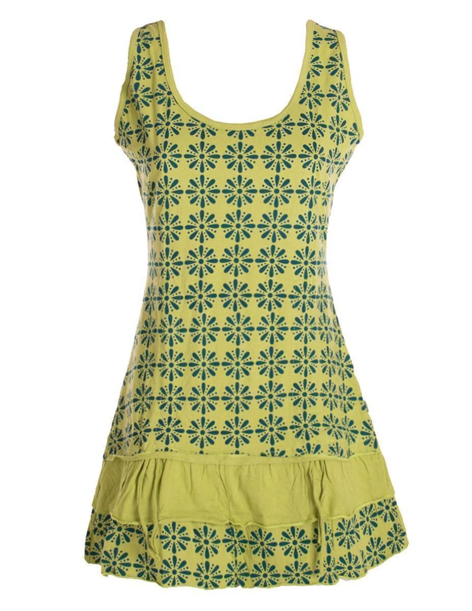 Vishes Sommerkleid Damen Lagen-Look Träger-Kleid Jersey-Tunika günstig online kaufen