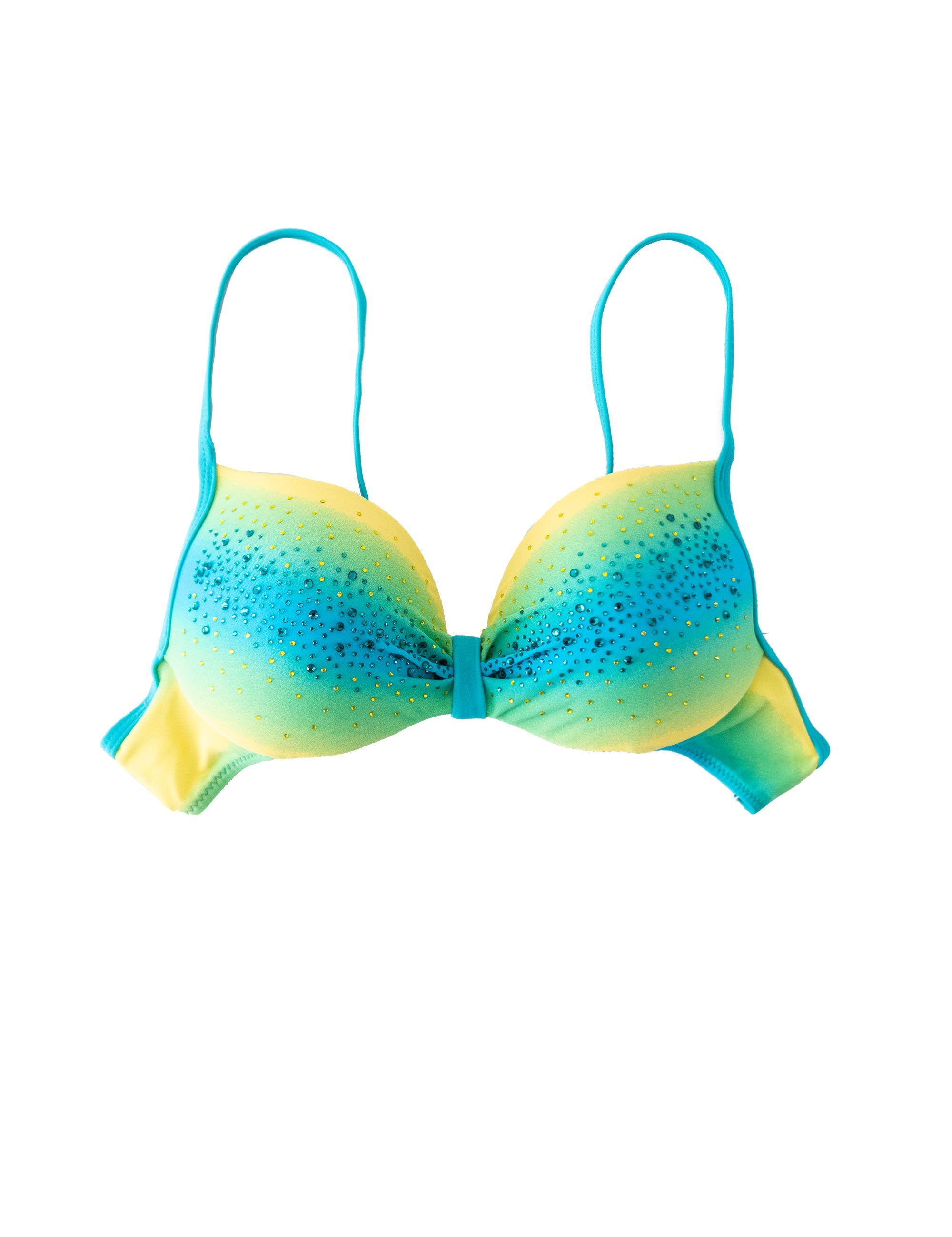 Rainbow Grün Push-Up-Bikini HEVENTON