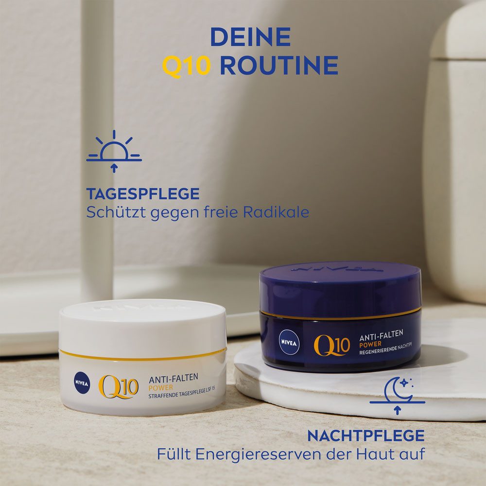 Nivea Pflege-Set Q10 SET ANTI-WRINKLE TAG- & NACHTPFLEGE, 2-tlg., für die Gesichtspflege, mit Tagespflege und Nachtpflege, Creme-Textur