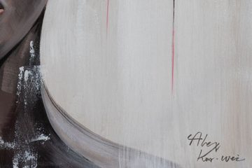 KUNSTLOFT Gemälde Unique Thoughts 80x80 cm, Leinwandbild 100% HANDGEMALT Wandbild Wohnzimmer