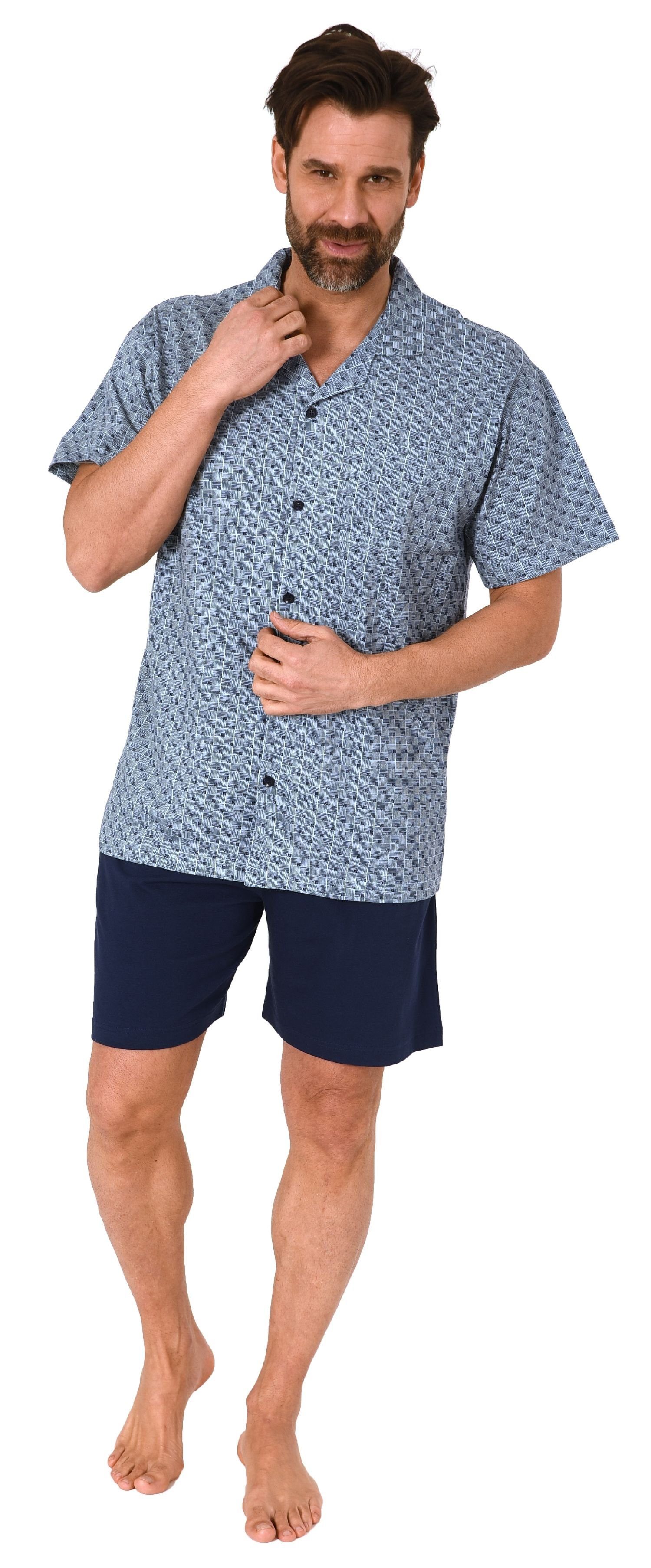 Normann Pyjama Herren kurzarm Schlafanzug Shorty günstig online kaufen