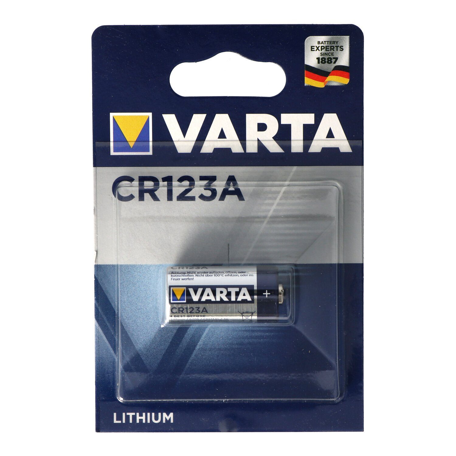 VARTA CR123A Batterie passend für ABUS FU2998 Danalock Motorschloss V3 Batterie