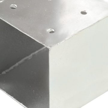 vidaXL Gartentor Pfostenverbinder T-Form Verzinktes Metall 81 x 81 mm