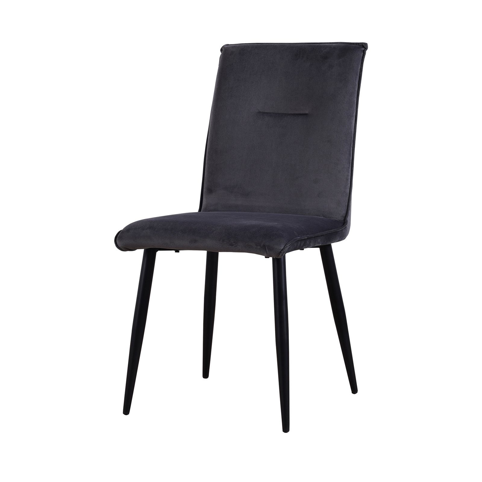 HTI-Living Esszimmerstuhl Stuhl Salinas Velvet Grau (Einzelstuhl, 1 St), Esszimmerstuhl Samt