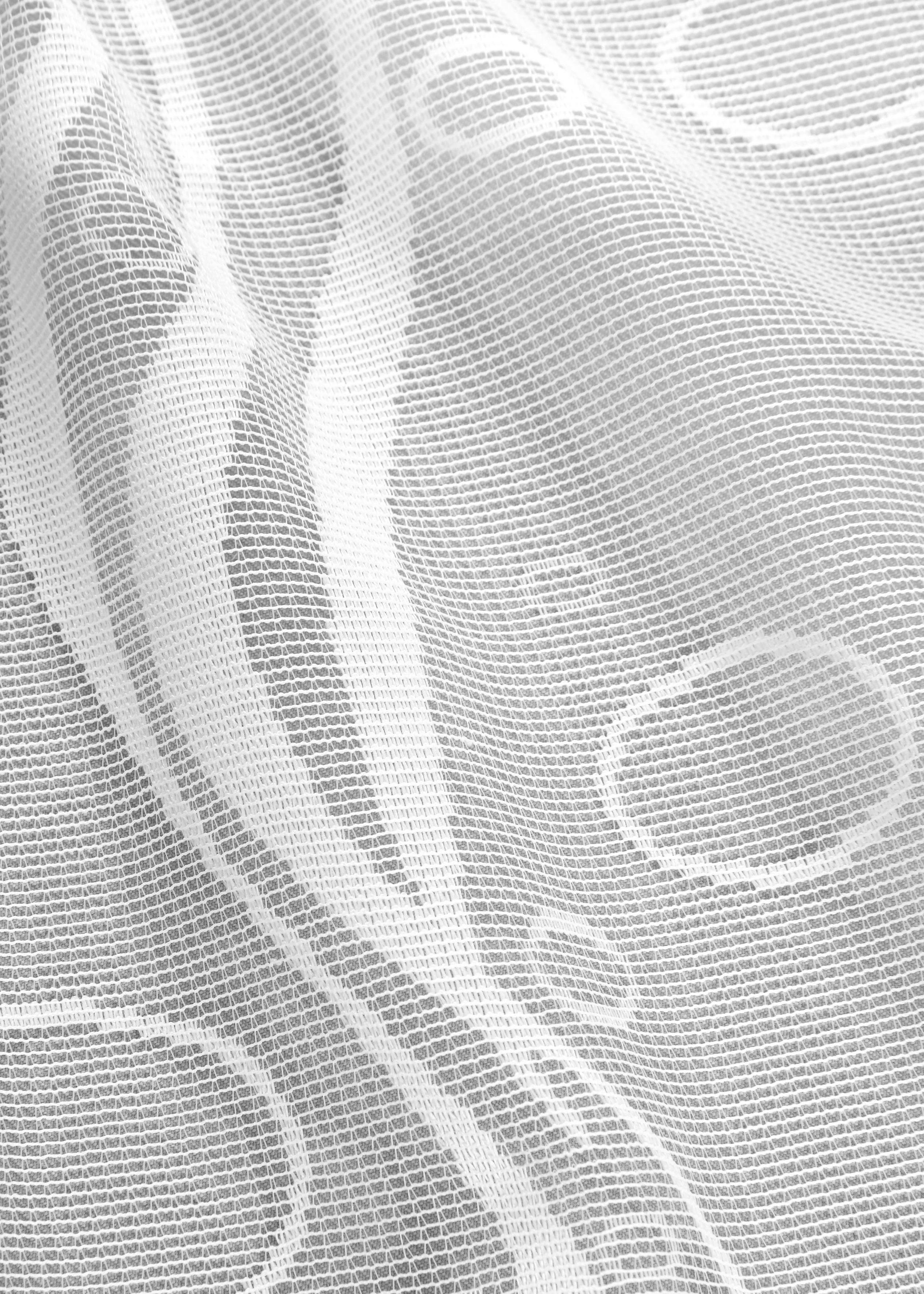 Polyester Transparent, home, Jacquard, transparent, Scheibengardine my Stangendurchzug Ramon, (1 Jacquard, St),