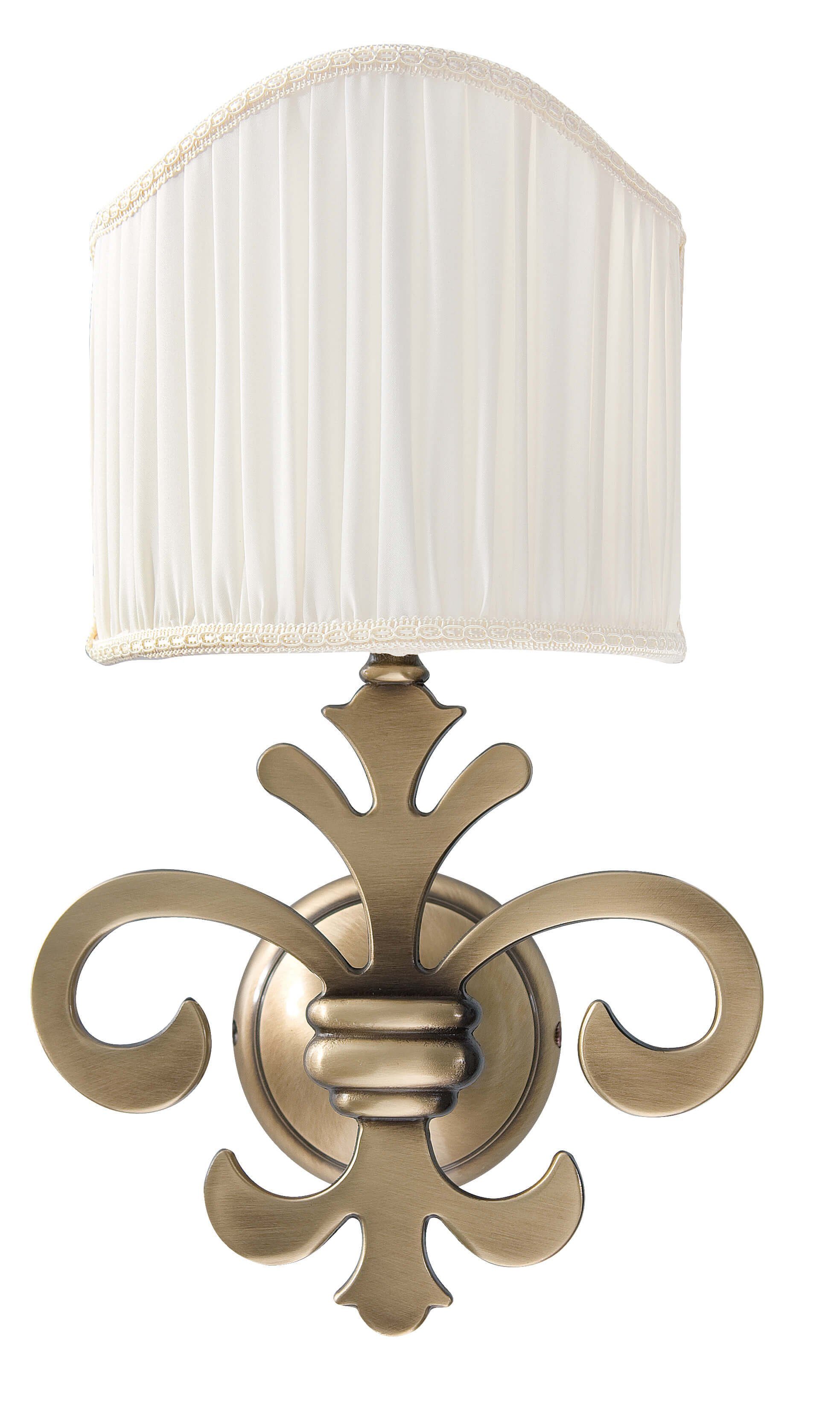 Wand Leuchtmittel, E14 H:22cm Wohnzimmerlampe bronziert Premium ohne Echt-Messing Licht-Erlebnisse GIGLIO, Wandleuchte Flur
