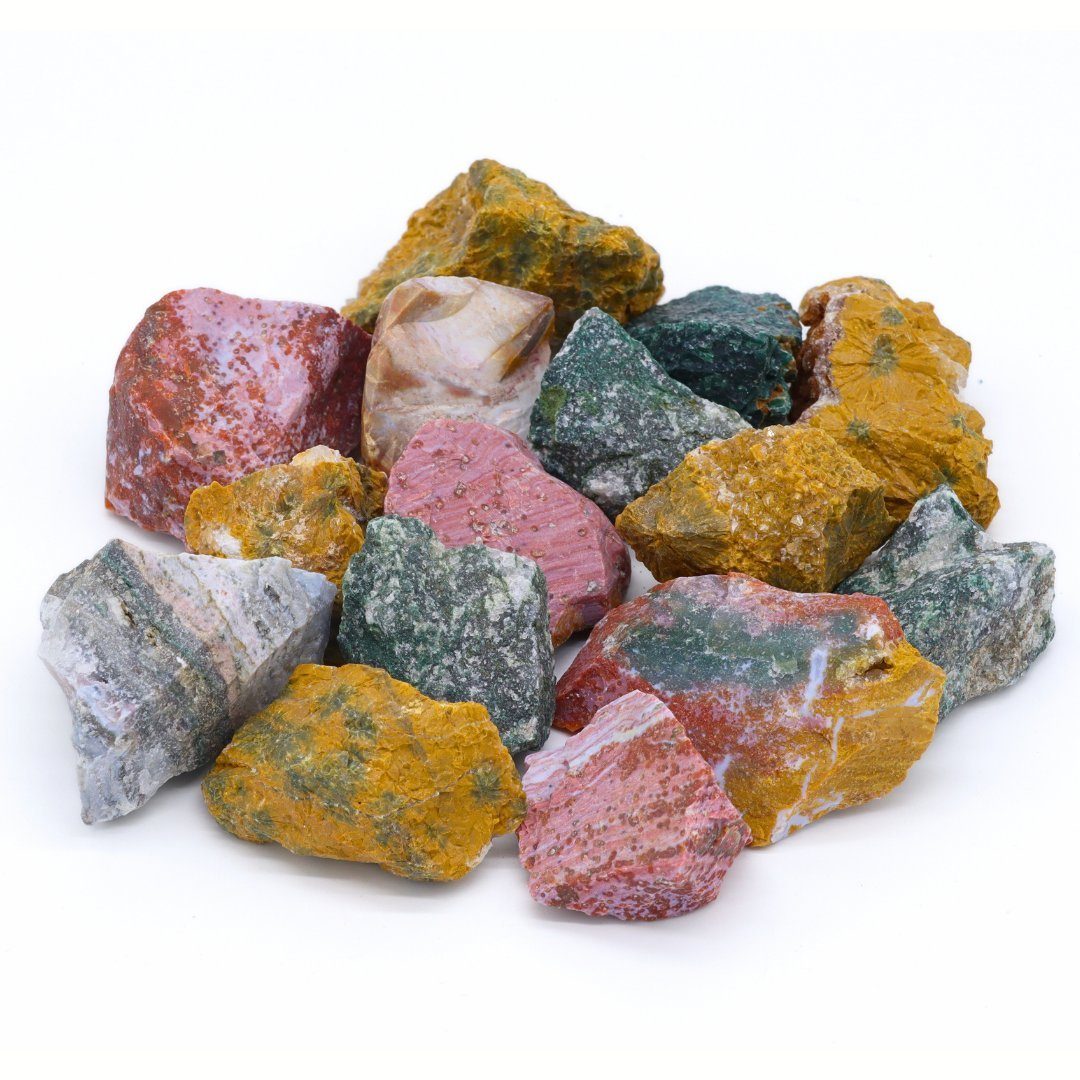 LAVISA Edelstein echte Edelsteine, Kristalle, Dekosteine, Mineralien Natursteine Ocean Jaspis