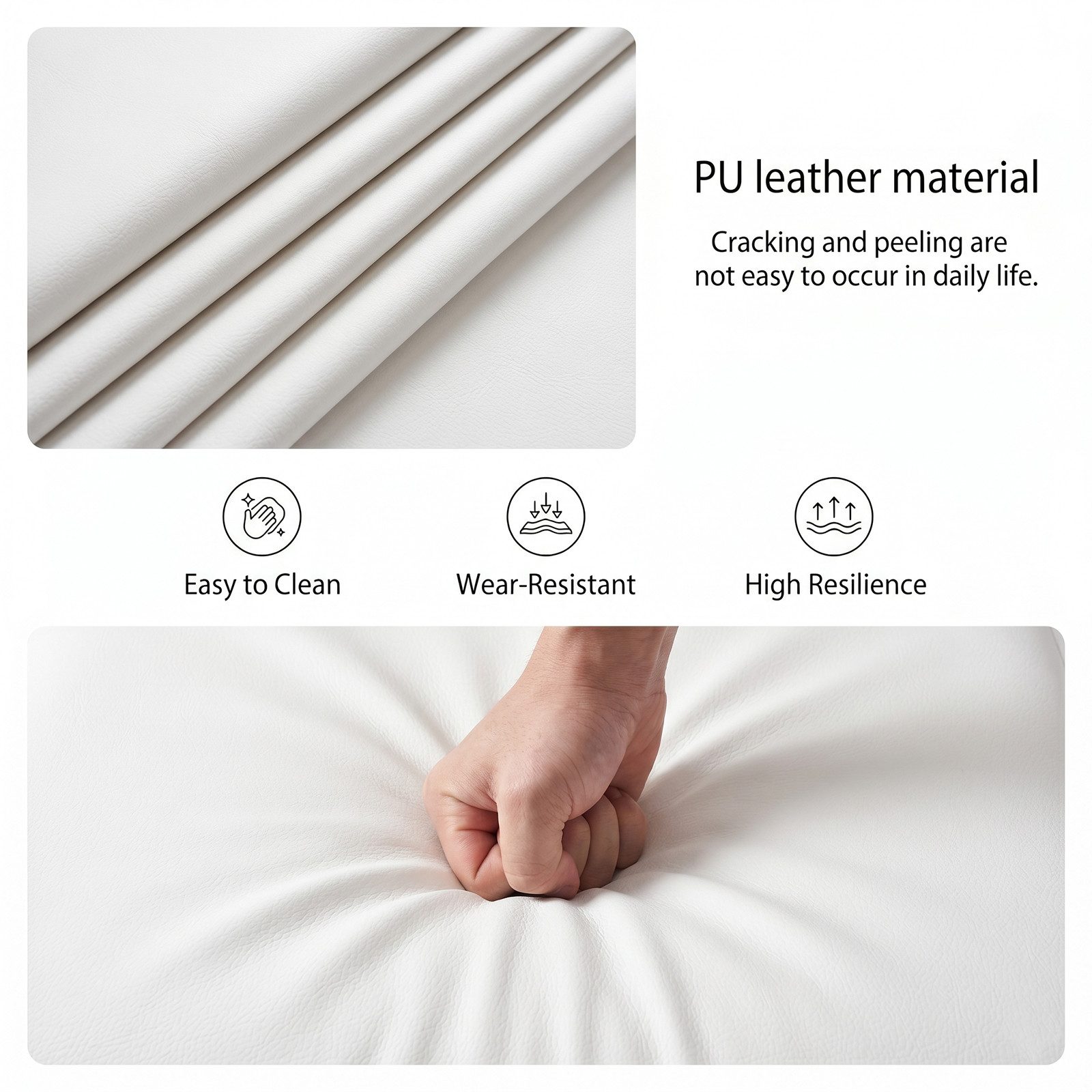 Jiexi Freischwinger Modernes Freischwinger-Set PU-Leder, Z-Form Design, 2/4/6/8er Set – Bild 5 von 5