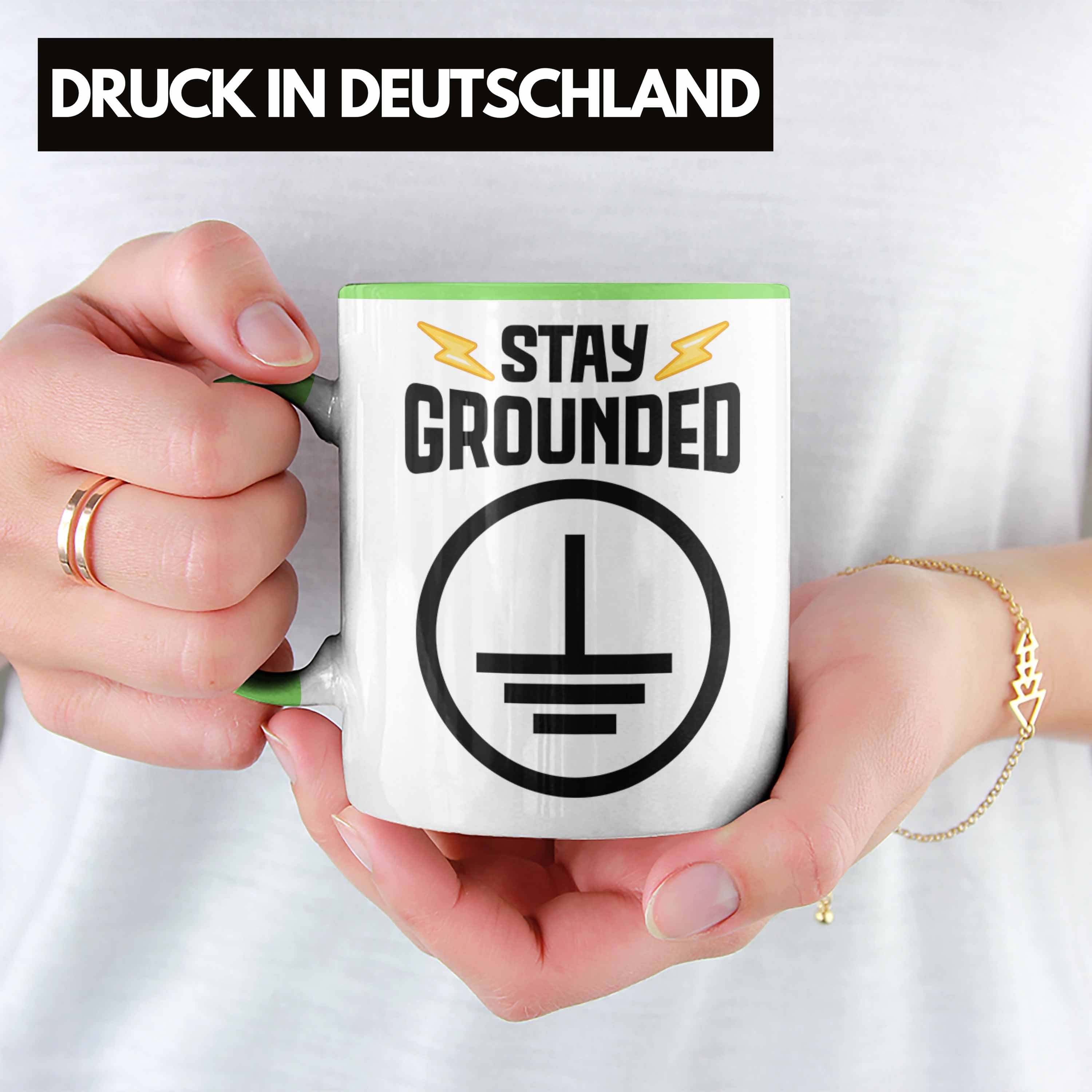 Gadget Tasse Kaffeebecher Männer Trendation Spruch Grün - Lustig Tasse Trendation Geschenke Geschenk Sprüche Elektriker