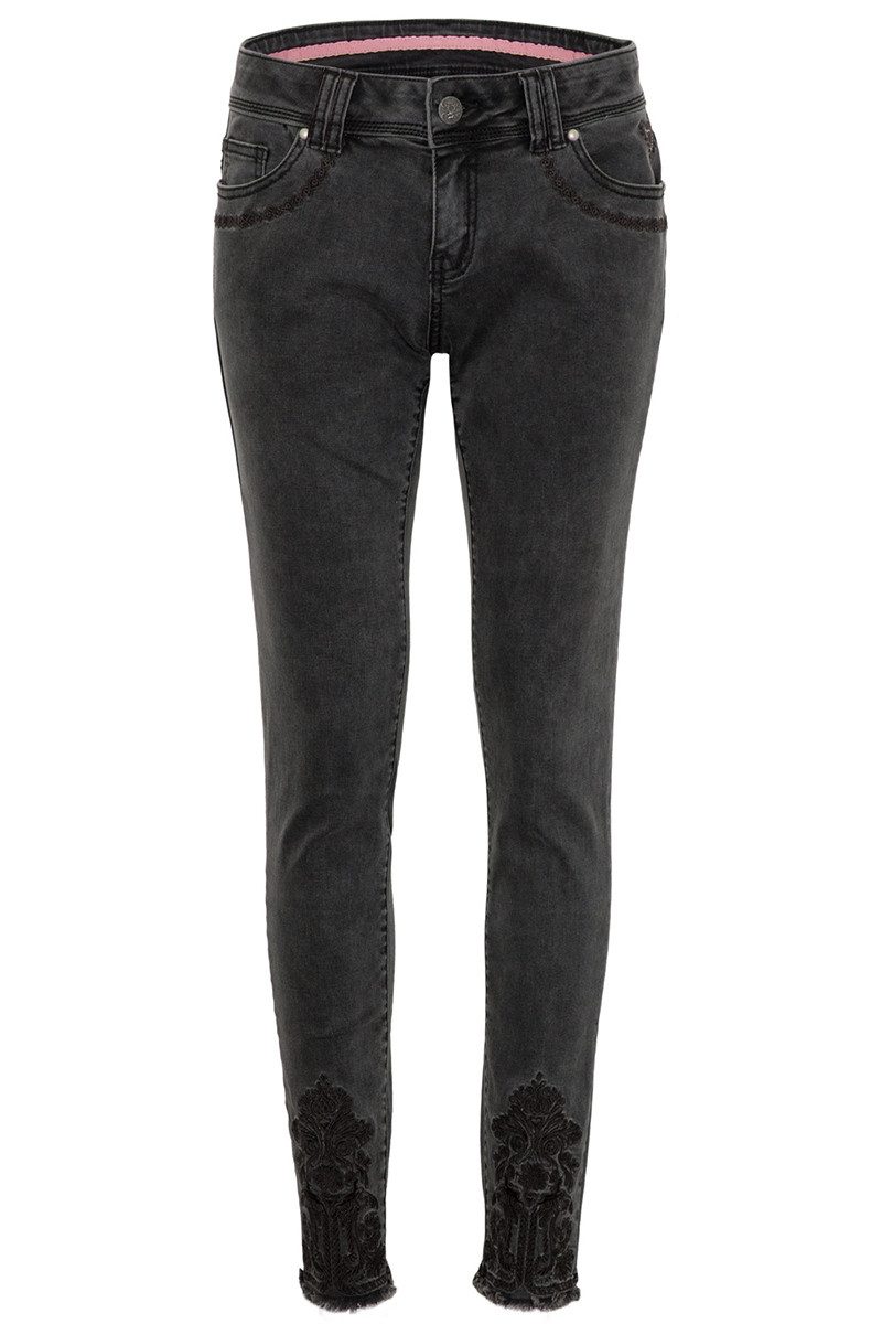 Trachtenhose Trachtenjeans Lina dunkelgrau