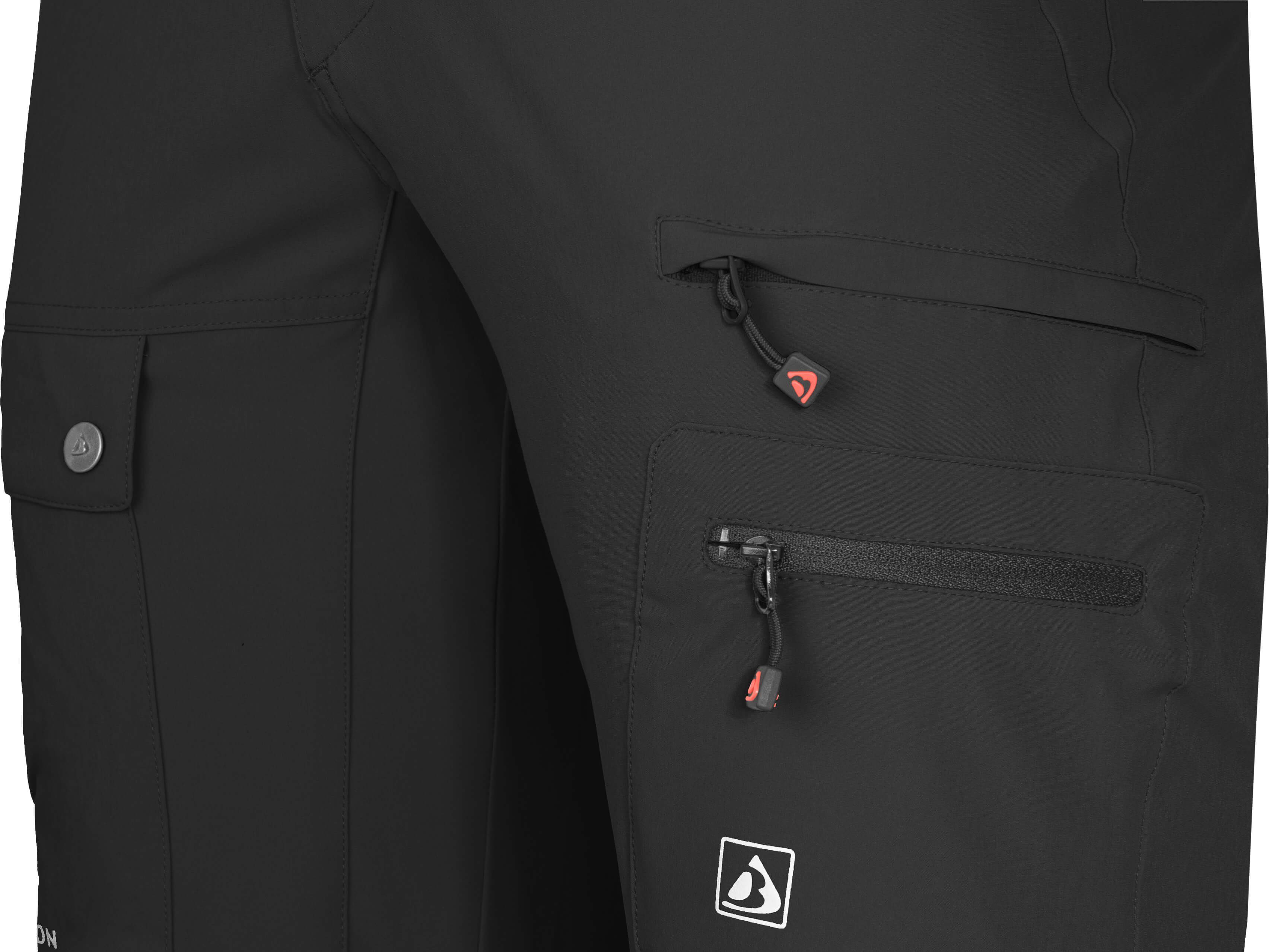 Bergson Outdoorhose FROSLEV COMFORT Bermuda Herren Wandershorts, recycelt, elastisch, 7 Taschen, Normalgrößen, sc