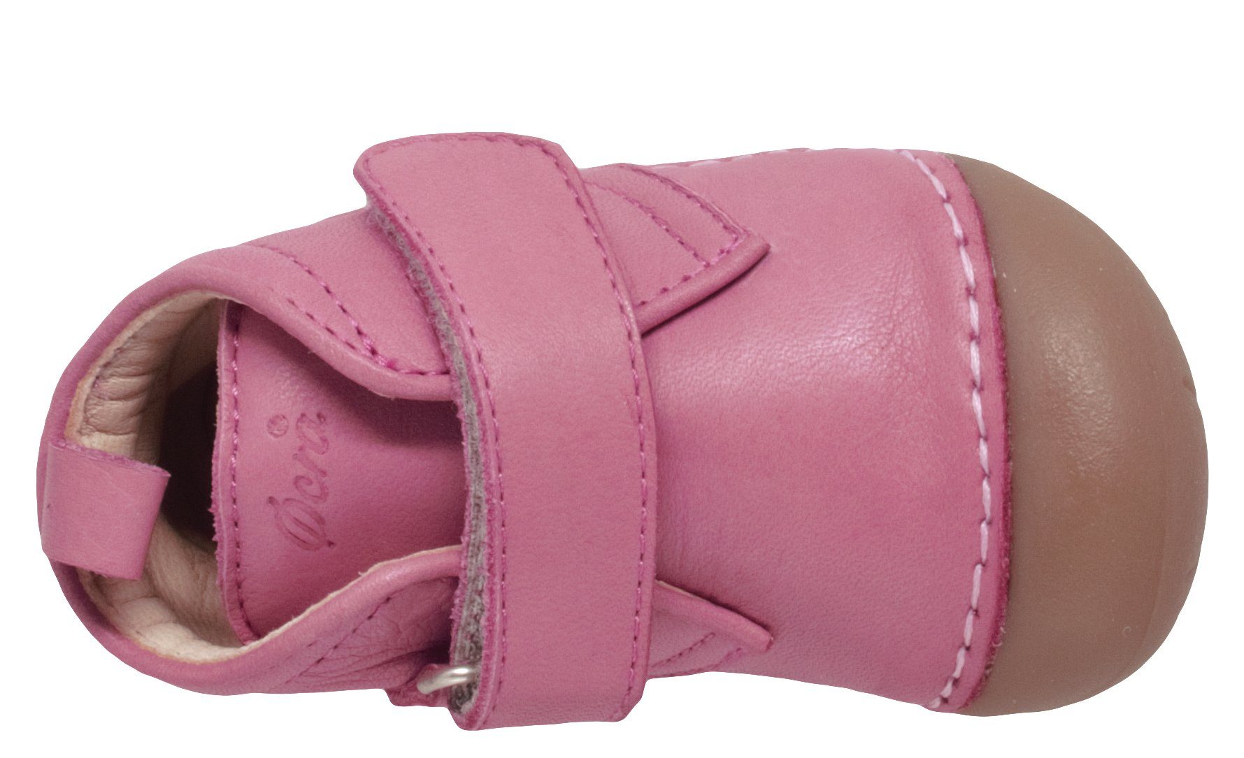 Ocra Ocra 331 Baby Krabbelschuh Pink Leder Klett Lauflernschuhe Mädchen