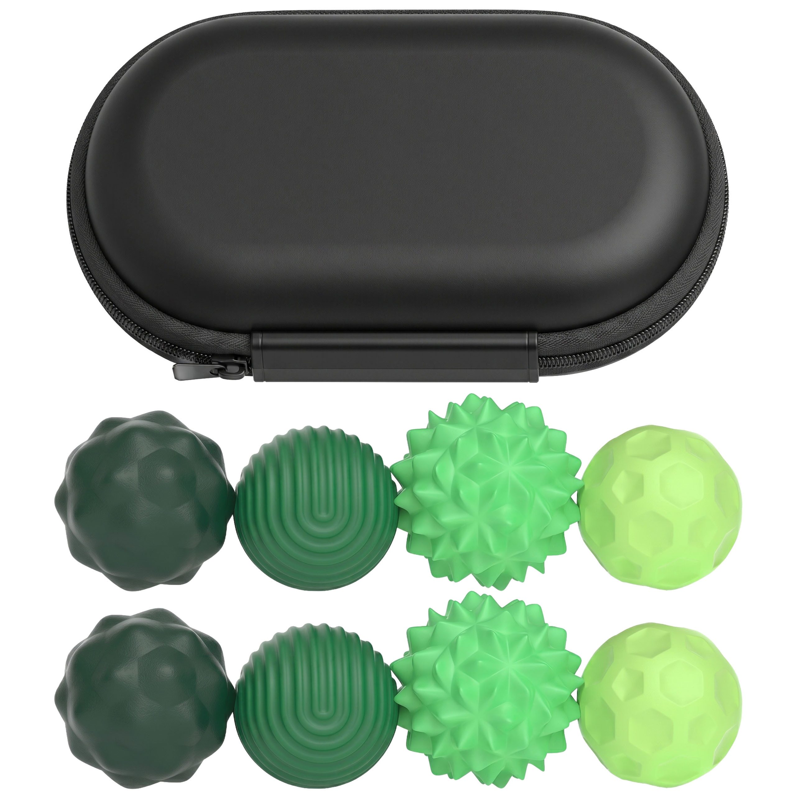 Sarcia.eu Lernspielzeug Magnetische Anti-Stress-Bälle, 8 Silikonbälle + Etui