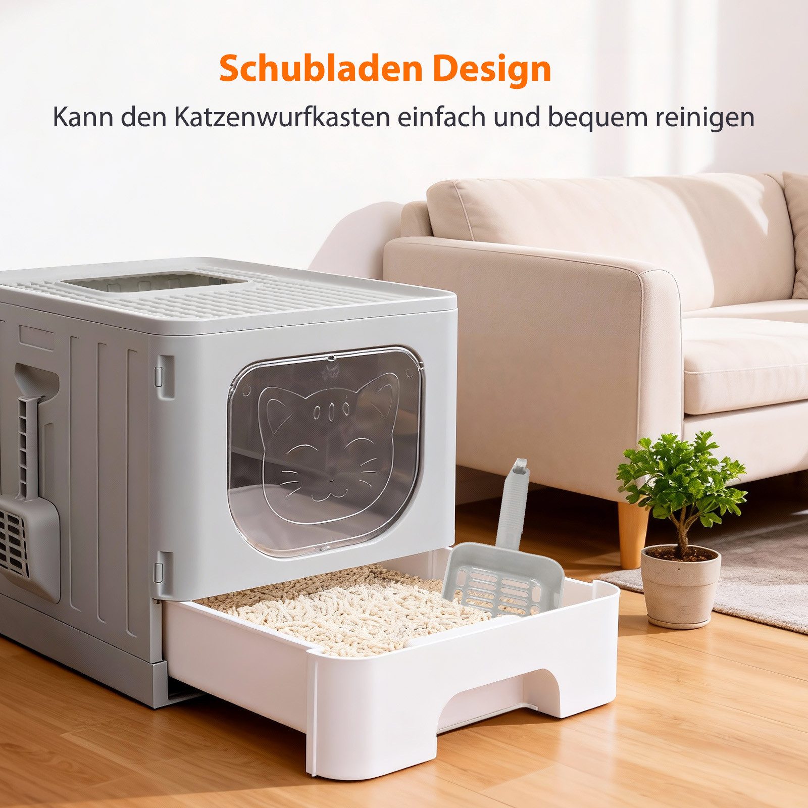 nobleza Katzentoilette Katzentoilette mit Deckel Katzenklo Katzen günstig online kaufen