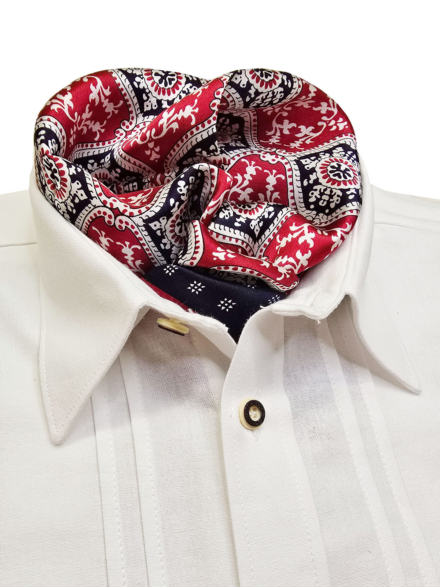 Moschen-Bayern Halstuch Halstuch Damen Herren Nickituch Seidentuch Seidenhalstuch Rot Blau – Bild 5 von 5