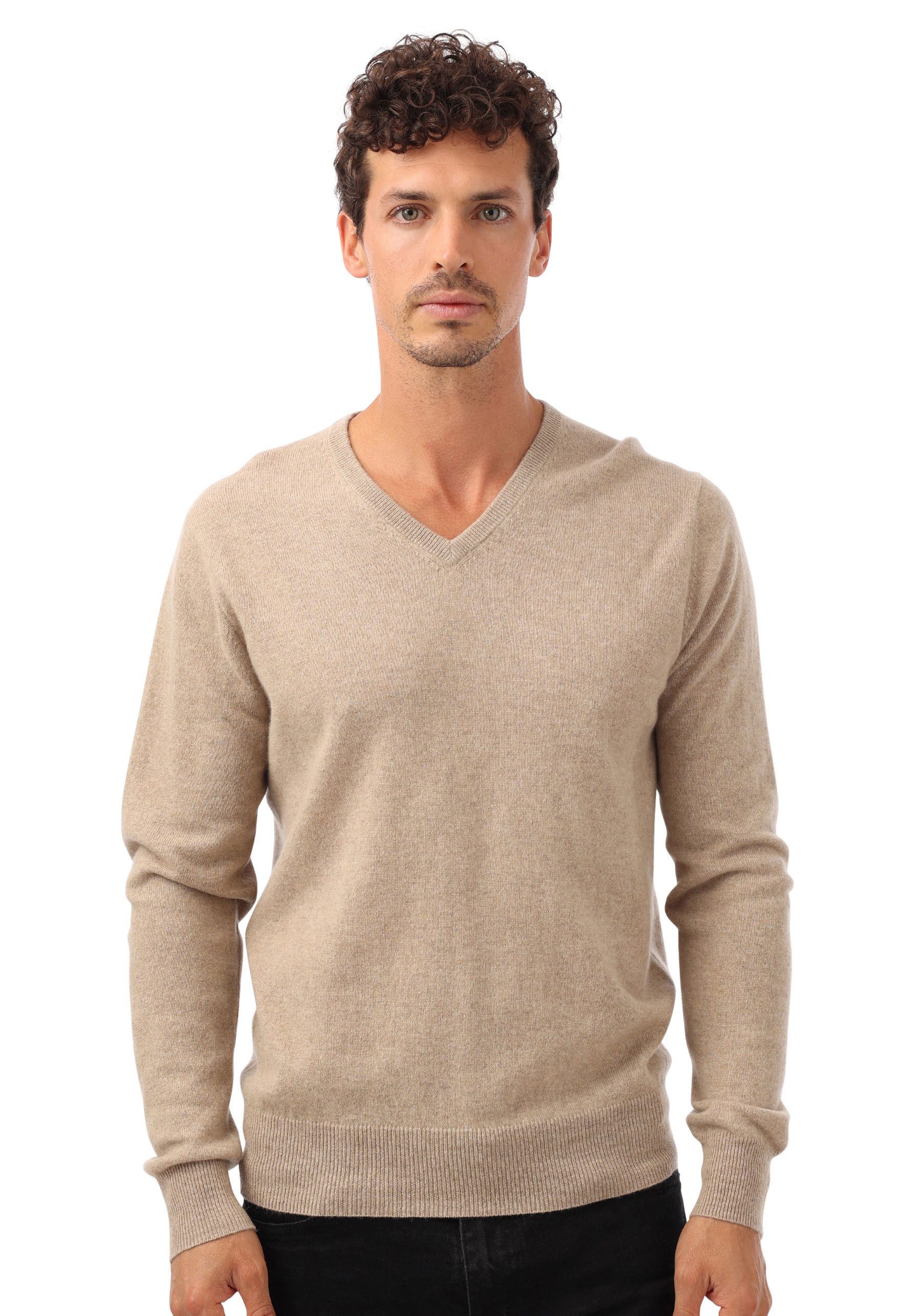 Zwillingsherz Kaschmirpullover V-Ausschnitt, Cashmere, Langarm, Regular günstig online kaufen