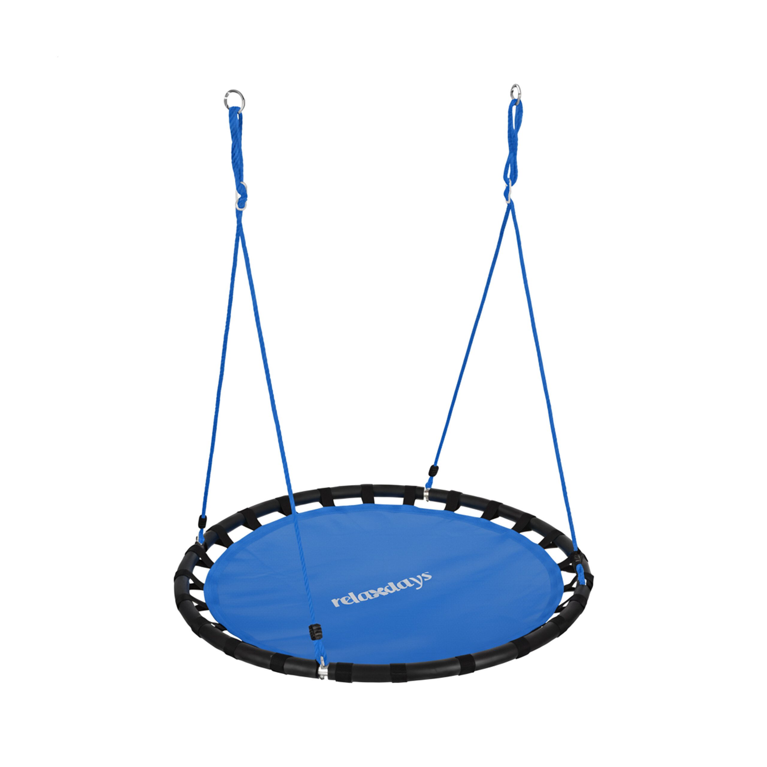 relaxdays Nestschaukel 120cm, blau