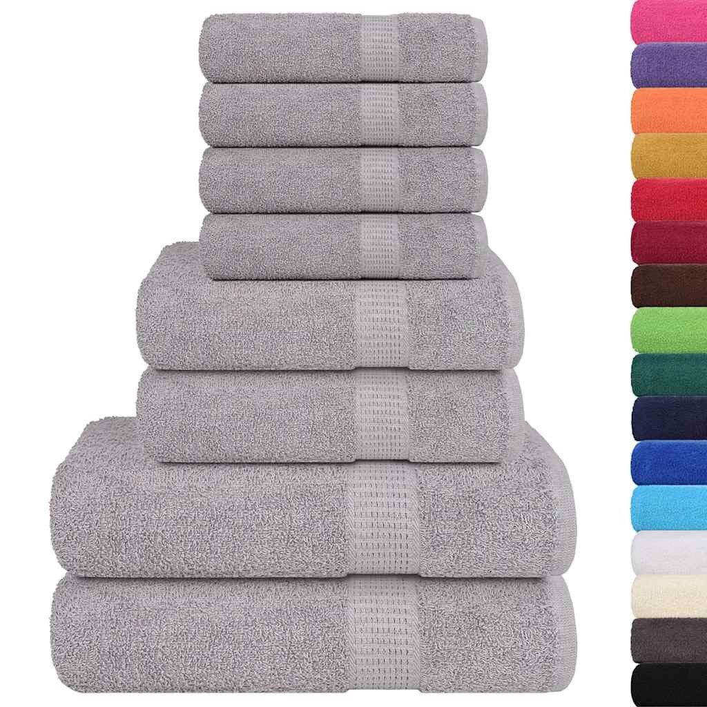 Badetücher 8-tlg. Handtuch-Set FROGN Grau 360 g/m²