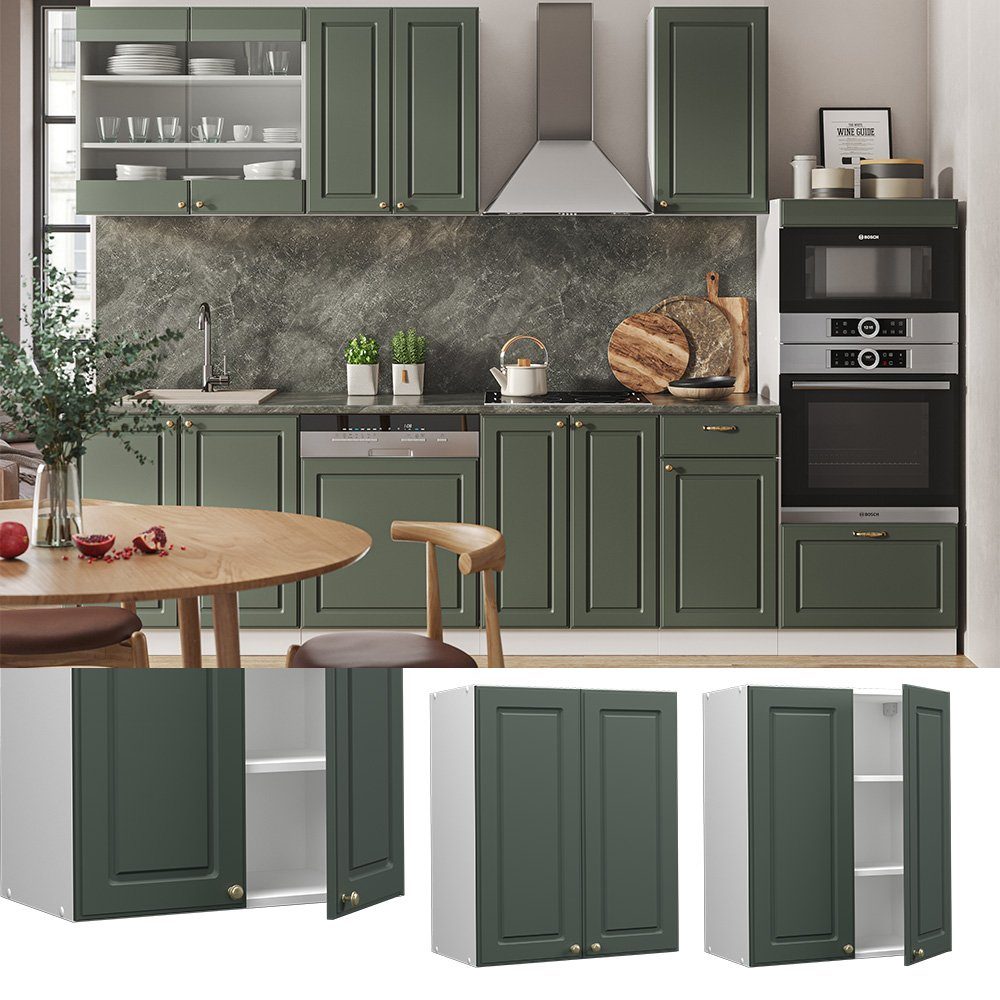 Vicco Hängeschrank Fame-Line, Grün-Gold Landhaus/Weiß, 60 günstig online kaufen