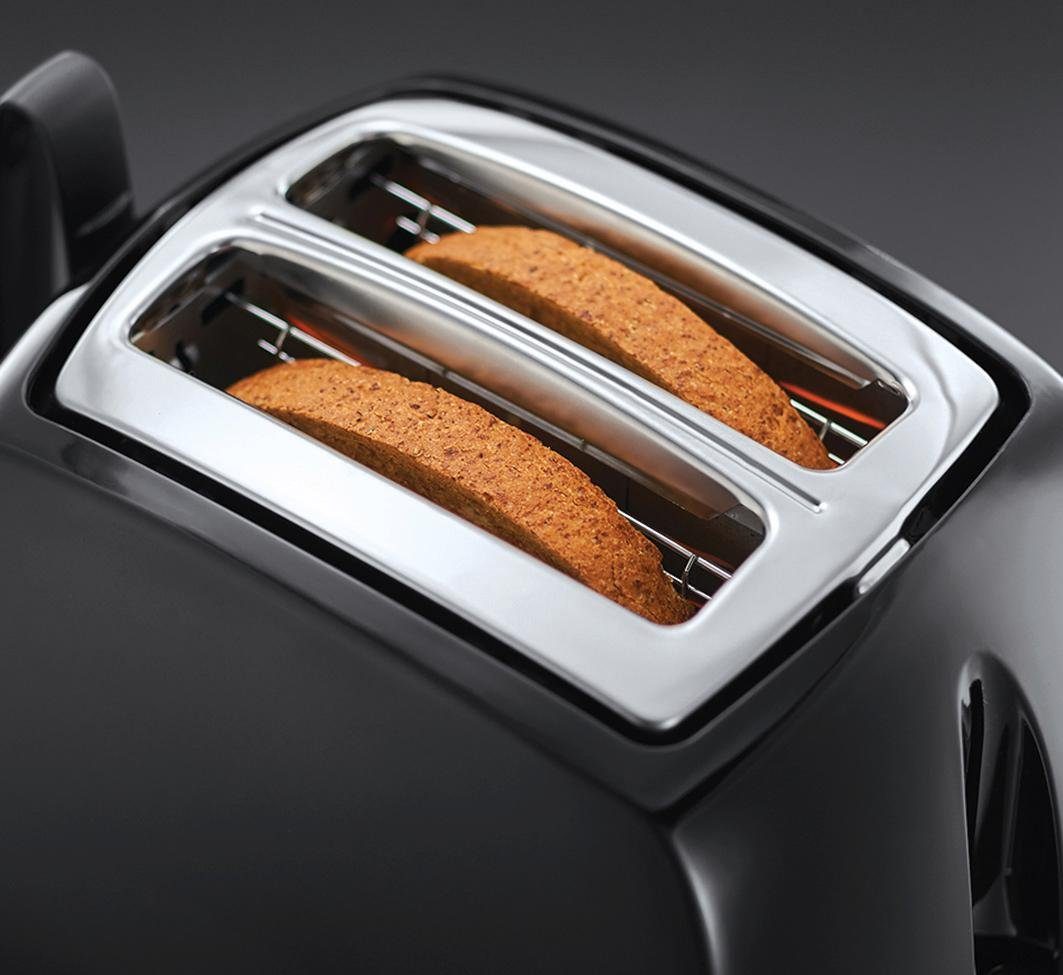 RUSSELL HOBBS 850 Toaster Scheiben, für 2 2 W Textures 22601-56 kurze Schlitze, Plus,