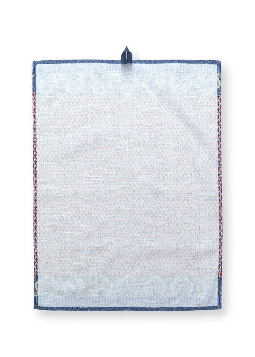 PiP Studio Geschirrtuch Flower Festival Geschirrtuch Blue-rot 50 x 70 cm