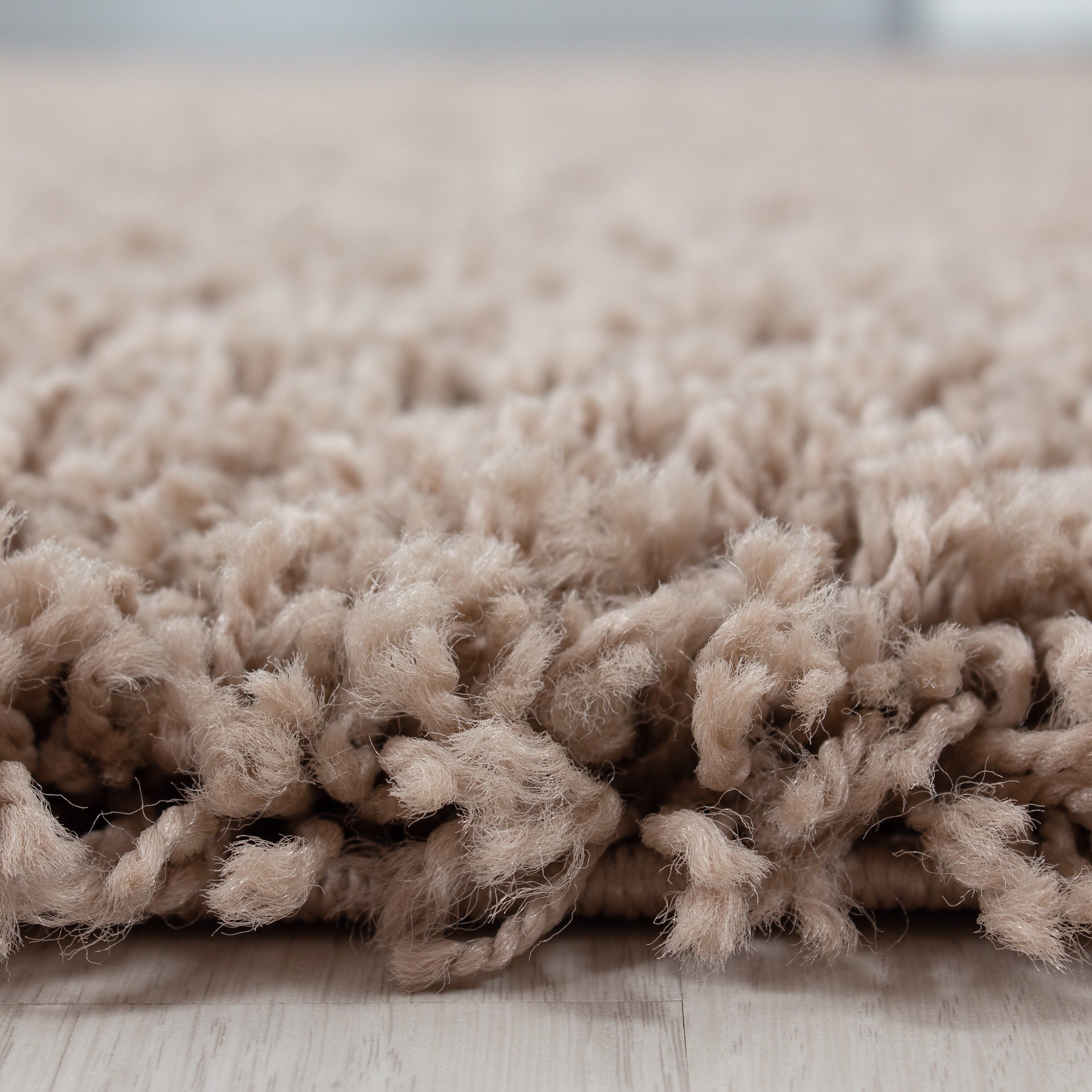 KADIMA DESIGN Teppich RHEIN Shaggy Langflor Wohnzimmer Schlafzimmer Waschbar Esszimmer, Rechteckig, Höhe: 32 mm, Beige, 160x230 cm, Wohnzimmerteppich Strapazierfähig Waschbar