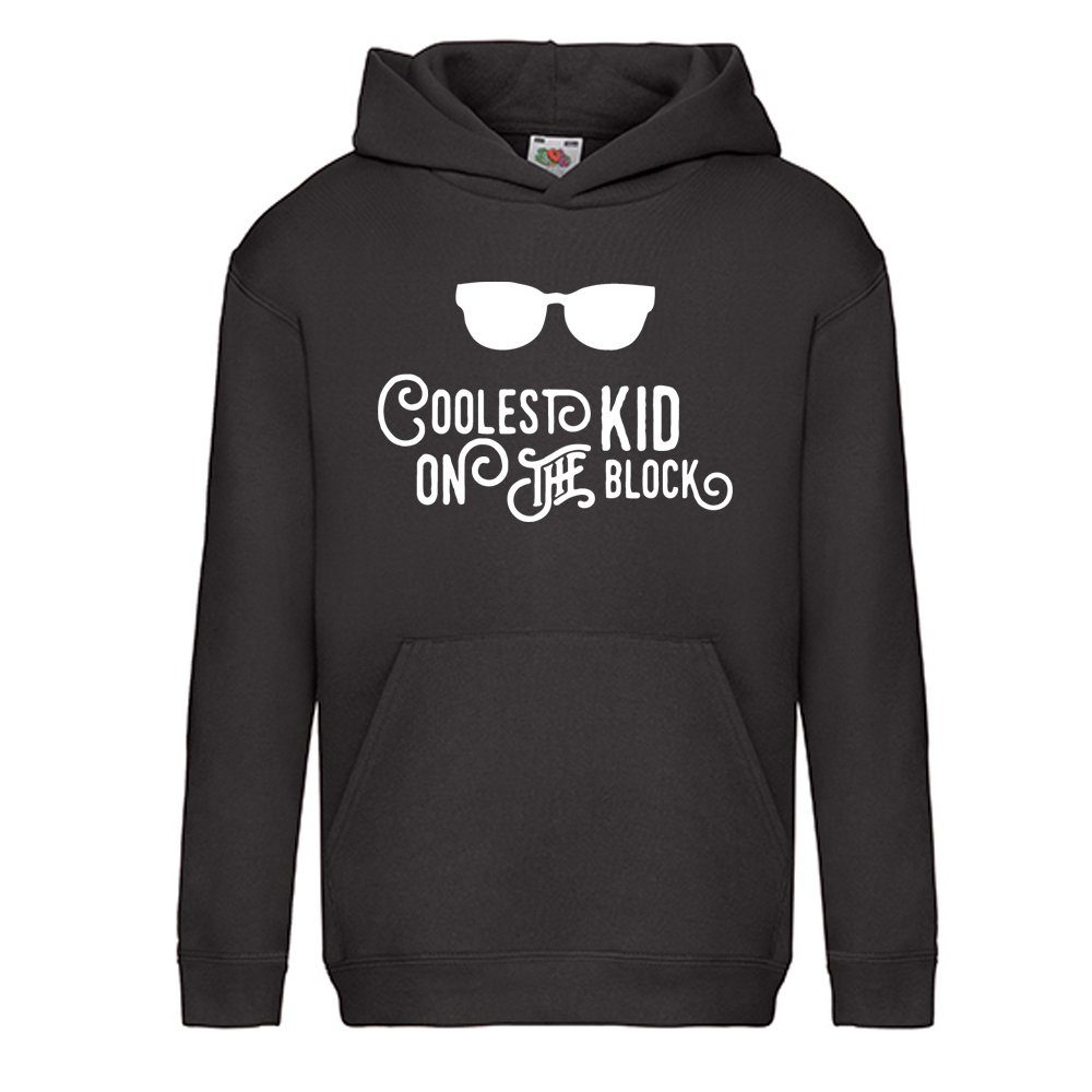 G-graphics Hoodie Coolest Kid on the Block Kinder Hoodie / Kapuzenpullover, Mit Spruch / Sprüche / Print / Motiv