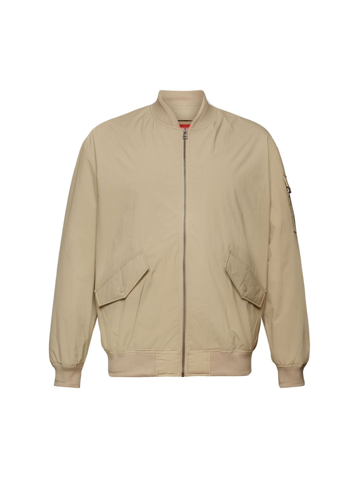 Esprit Blouson Recycelt: Jacke im Bomber-Stil SAND