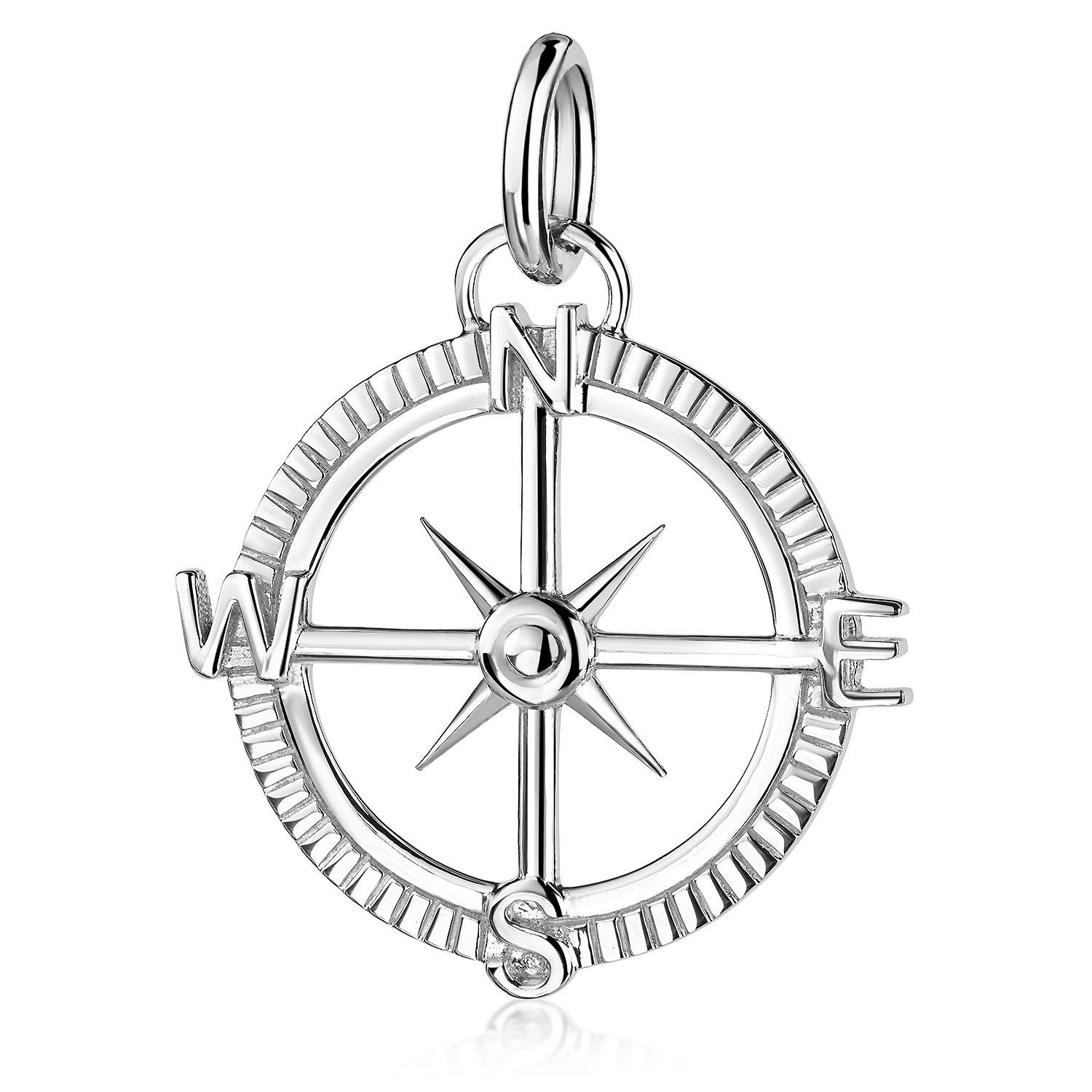 Materia Kettenanhänger Silber Kompass / Windrose Ø21mm KA-516, 925 Sterling günstig online kaufen