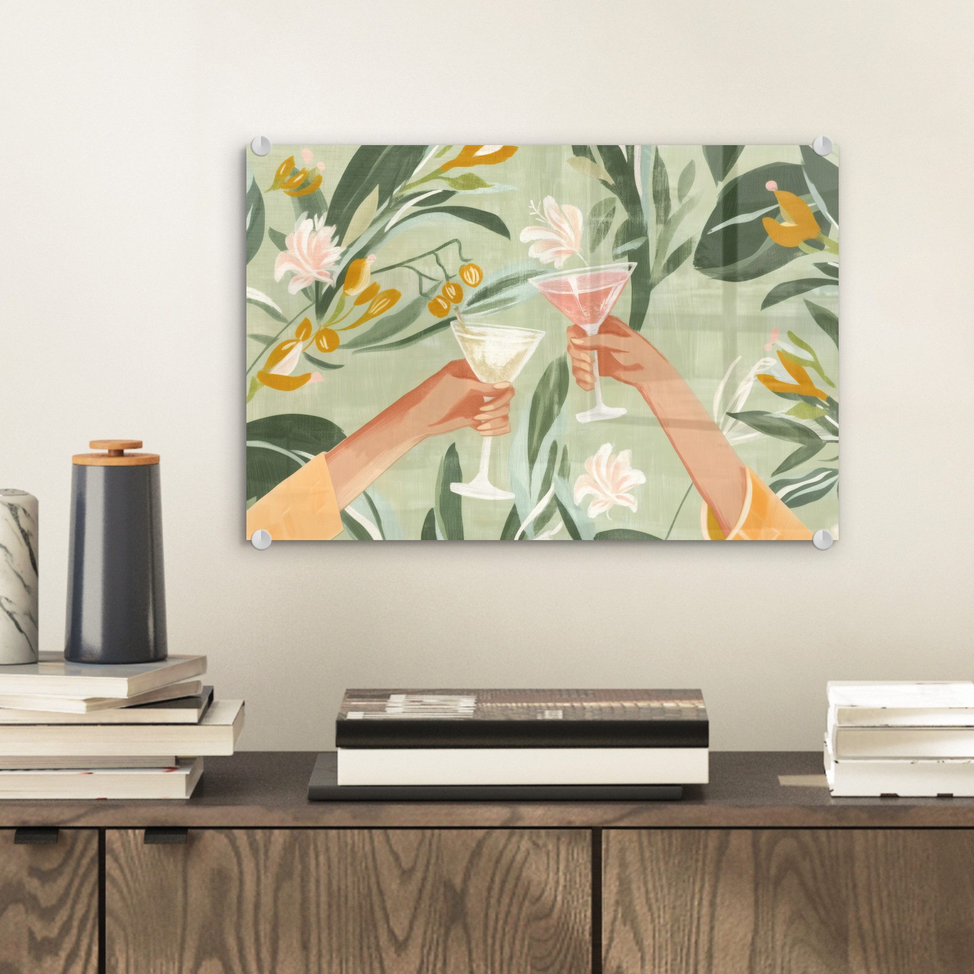 MuchoWow Acrylglasbild Gläser - Cheers - günstig online kaufen