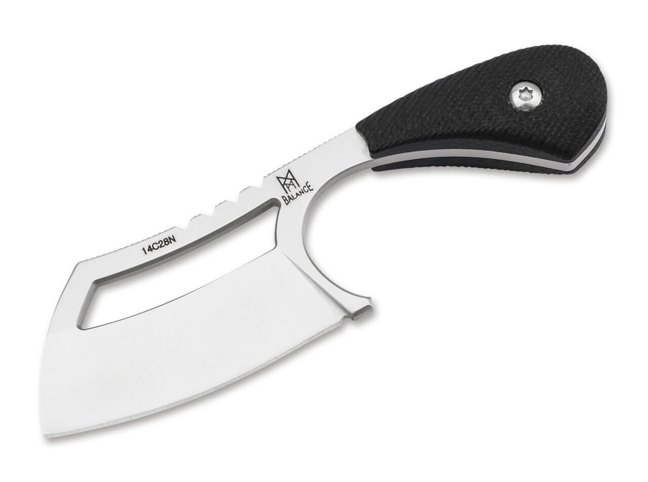 Survival Knife Midgards Messer Ratatosk Cleaver feststehendes Messer aus 14C28N Stahl