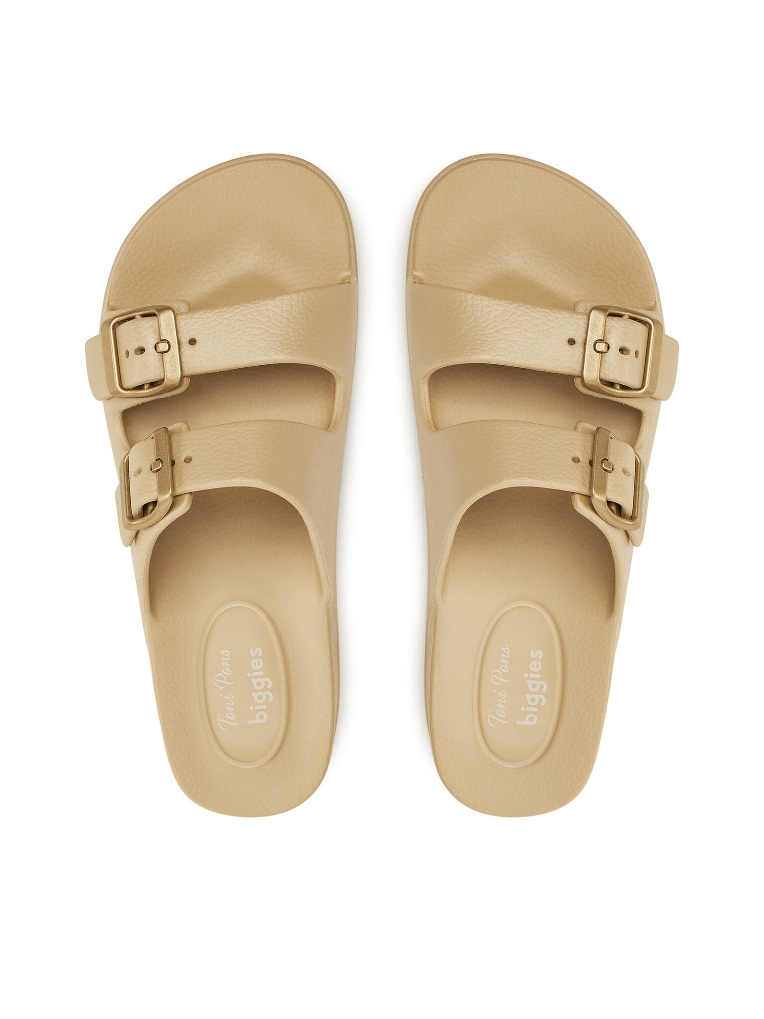 Toni Pons Toni Pons Pantoletten Creta Goldfarben Pantolette