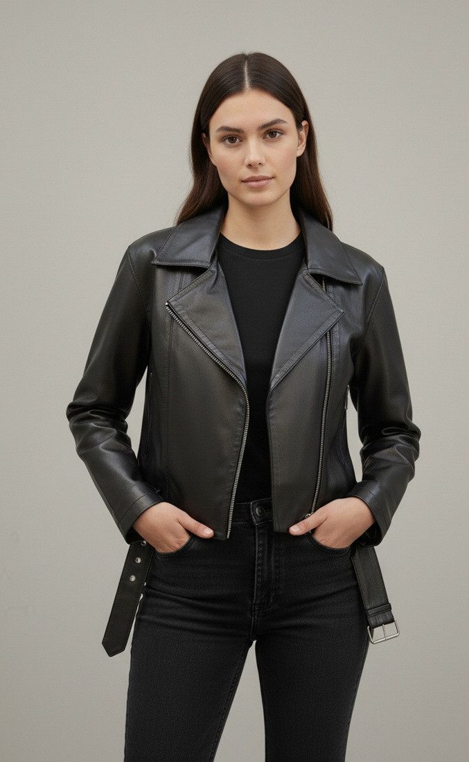 Freaky Nation Lederjacke Lovestory-FN Bikerjacke mit günstig online kaufen