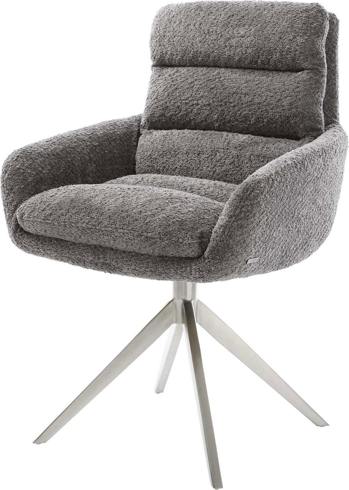 DELIFE Polsterstuhl Abelia-Flex, mit Armlehnen Kreuzgestell günstig online kaufen