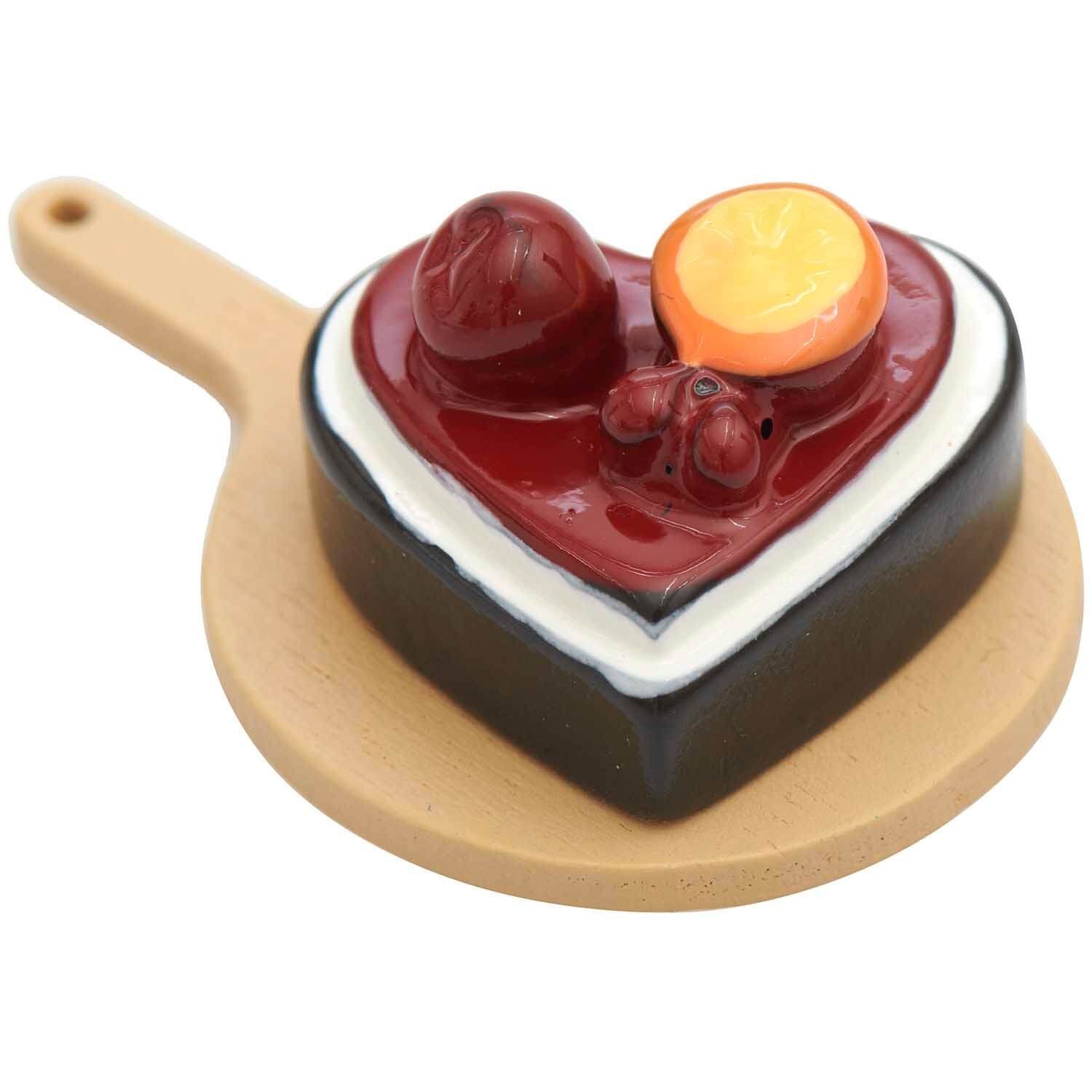 Rico Design Wichtel Miniatur Kuchen Herz 2teilig