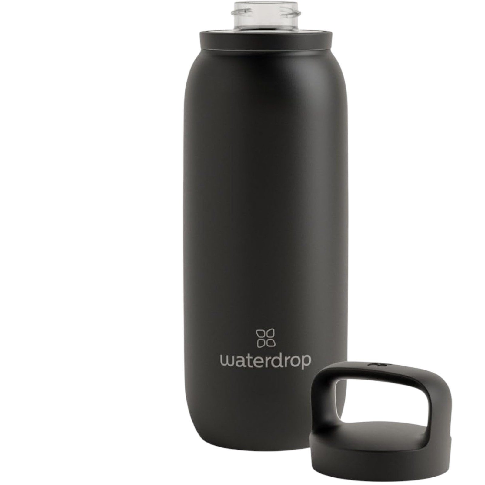 Waterdrop Trinkflasche All-Purpose Thermo · Spout Lid schwarz matt, 600ml