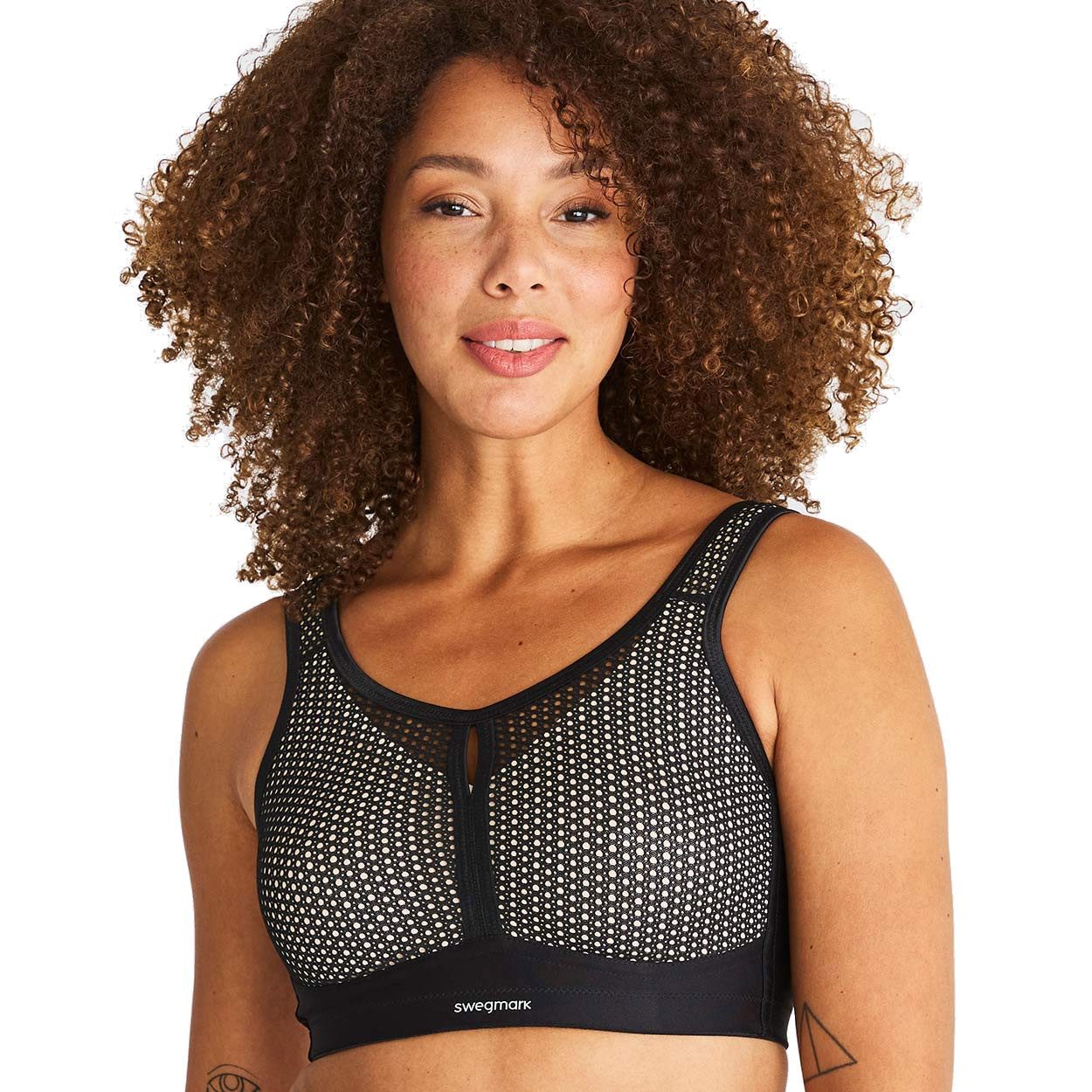 Swegmark of Sweden Sport-BH Net Impact Force - 100155 - Schwarz mit nahtlos günstig online kaufen