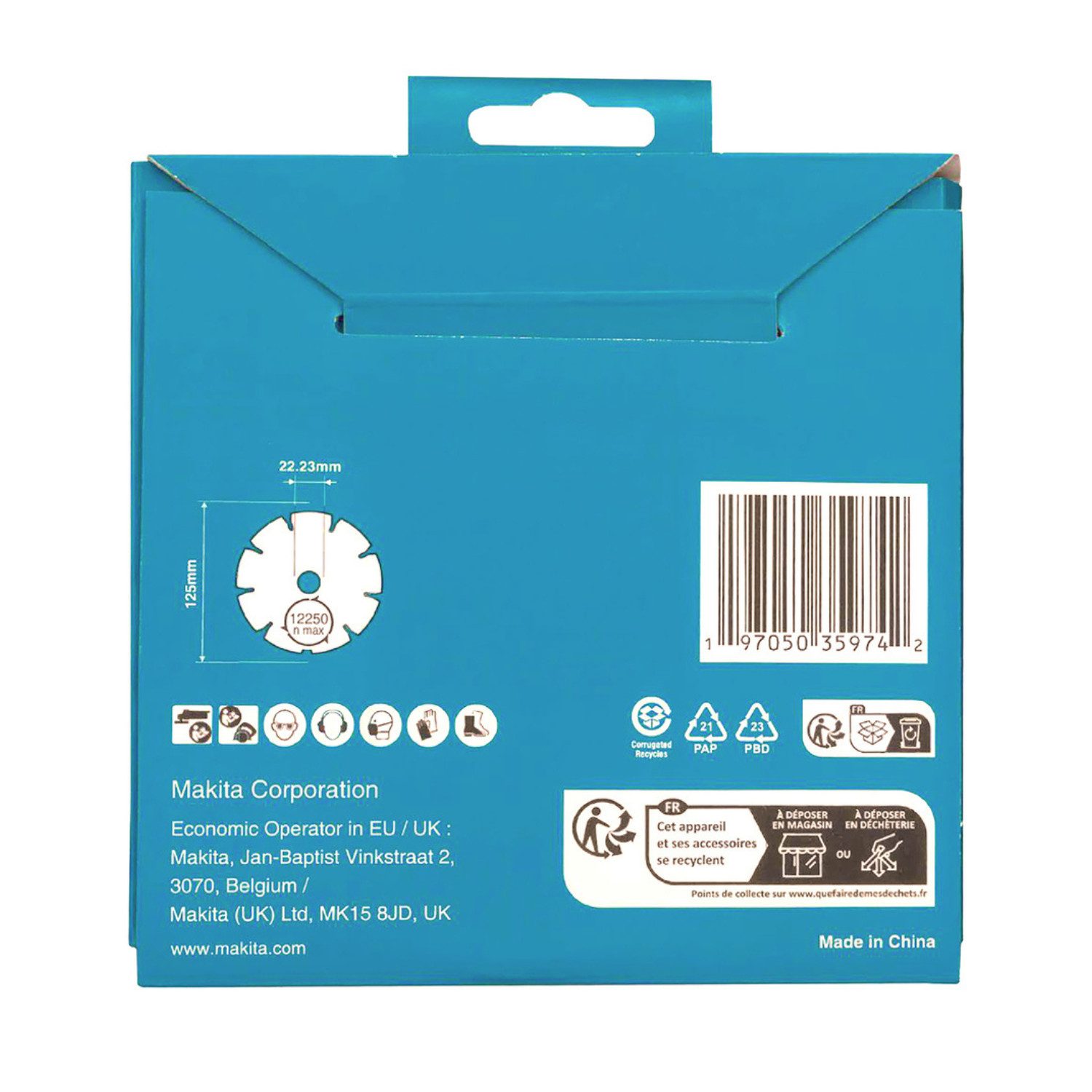 Makita Diamanttrennscheibe Makita Diamak 125mm Diamanttrennscheibe D-80086, (1-tlg)