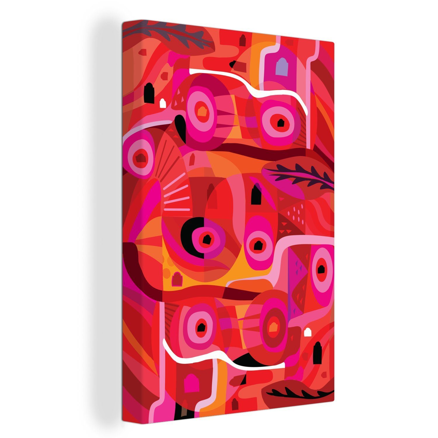 OneMillionCanvasses® Leinwandbild Segeln in der abstrakten Kunst, (1 St), Leinwandbild fertig bespannt inkl. Zackenaufhänger, Gemälde, 20x30 cm