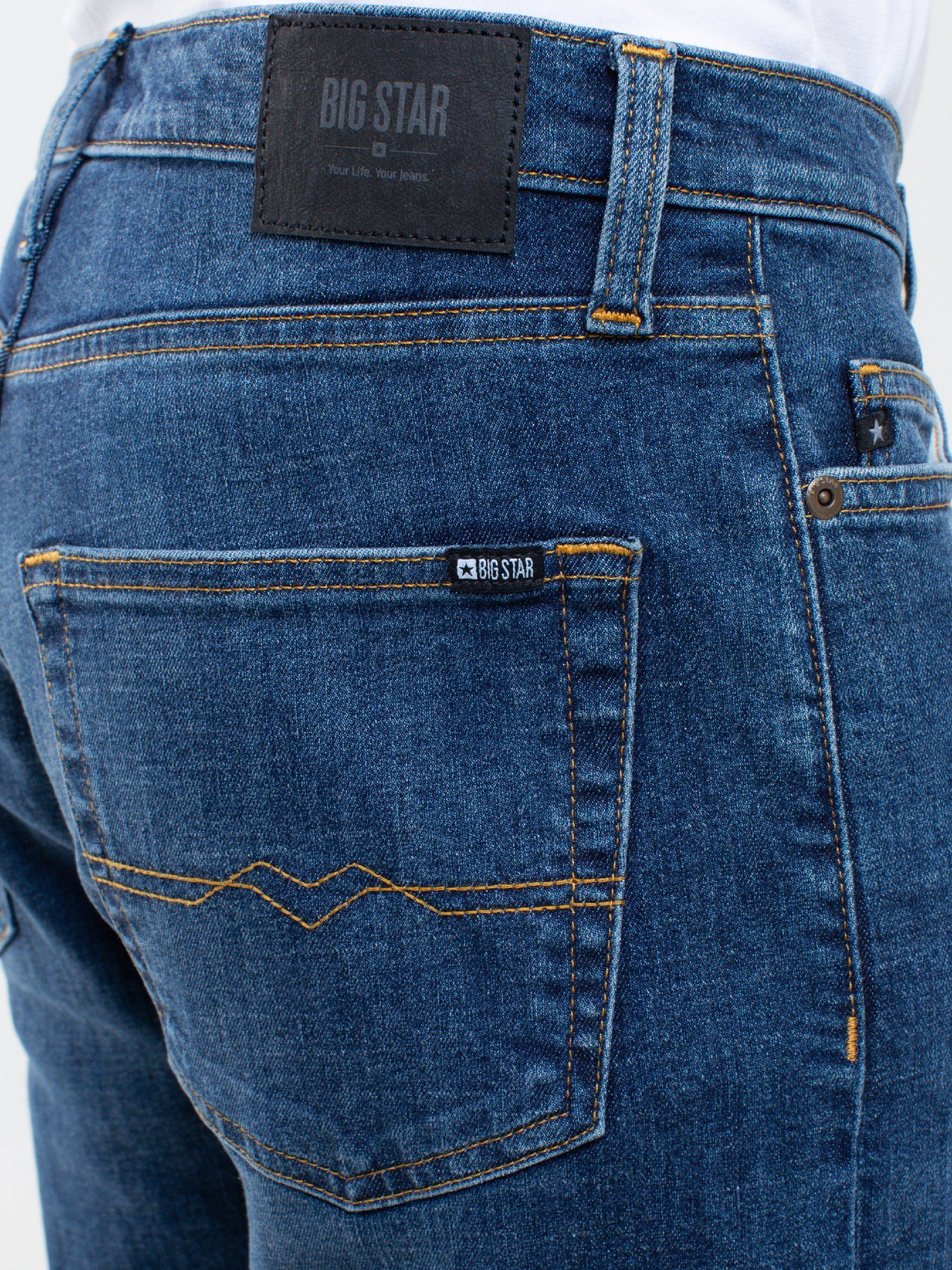 BIG STAR Straight-Jeans COLT (1-tlg) denimblau