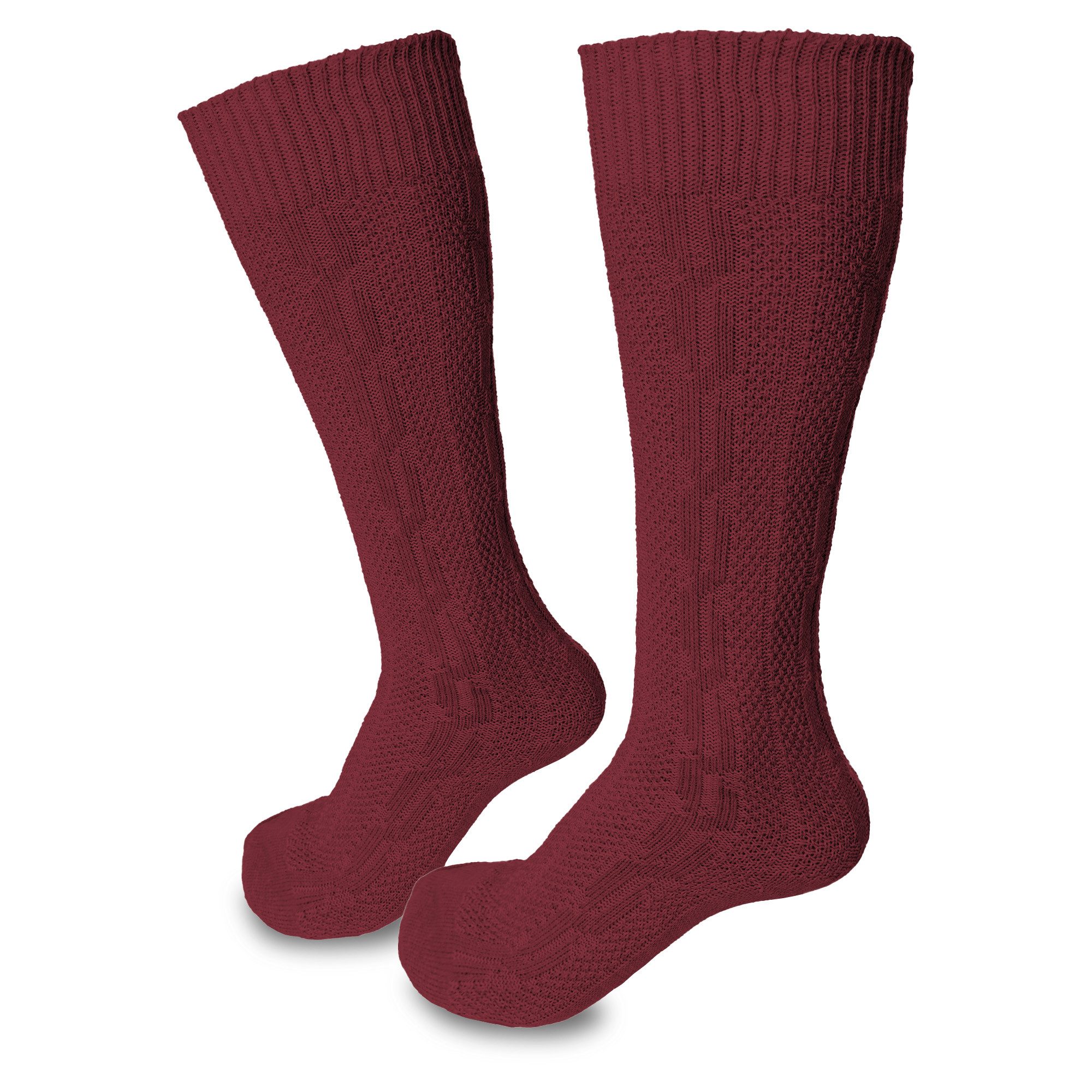 Steigenhöfer Manufaktur Trachtensocken mit Edelweißanstecker und Zopfmuster - Socken für Herren und Damen Bayerische Trachtenstrümpfe aus Baumwolle für dein Oktoberfest Outfit