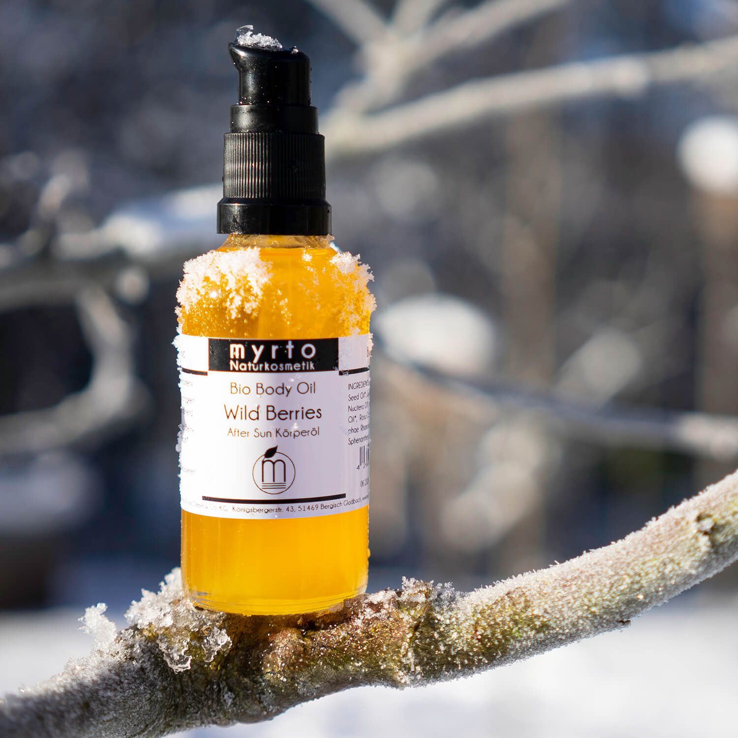 myrto Naturkosmetik After Sun-Öl Wild Berries - After Sun Körperöl, Bestbewertung bei Codecheck: 100% Grüner Ring EMPFEHLENSWERT