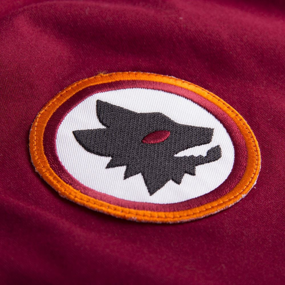 COPA Fußballtrikot Retro Trikot AS Roma 1978/79 gesticktes Vereinsemblem