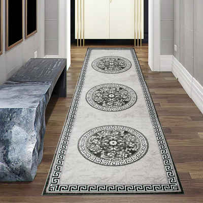 Teppich Orientteppich mit Glitzergarn in grau creme, Teppich-Traum, rechteckig, Höhe: 12 mm