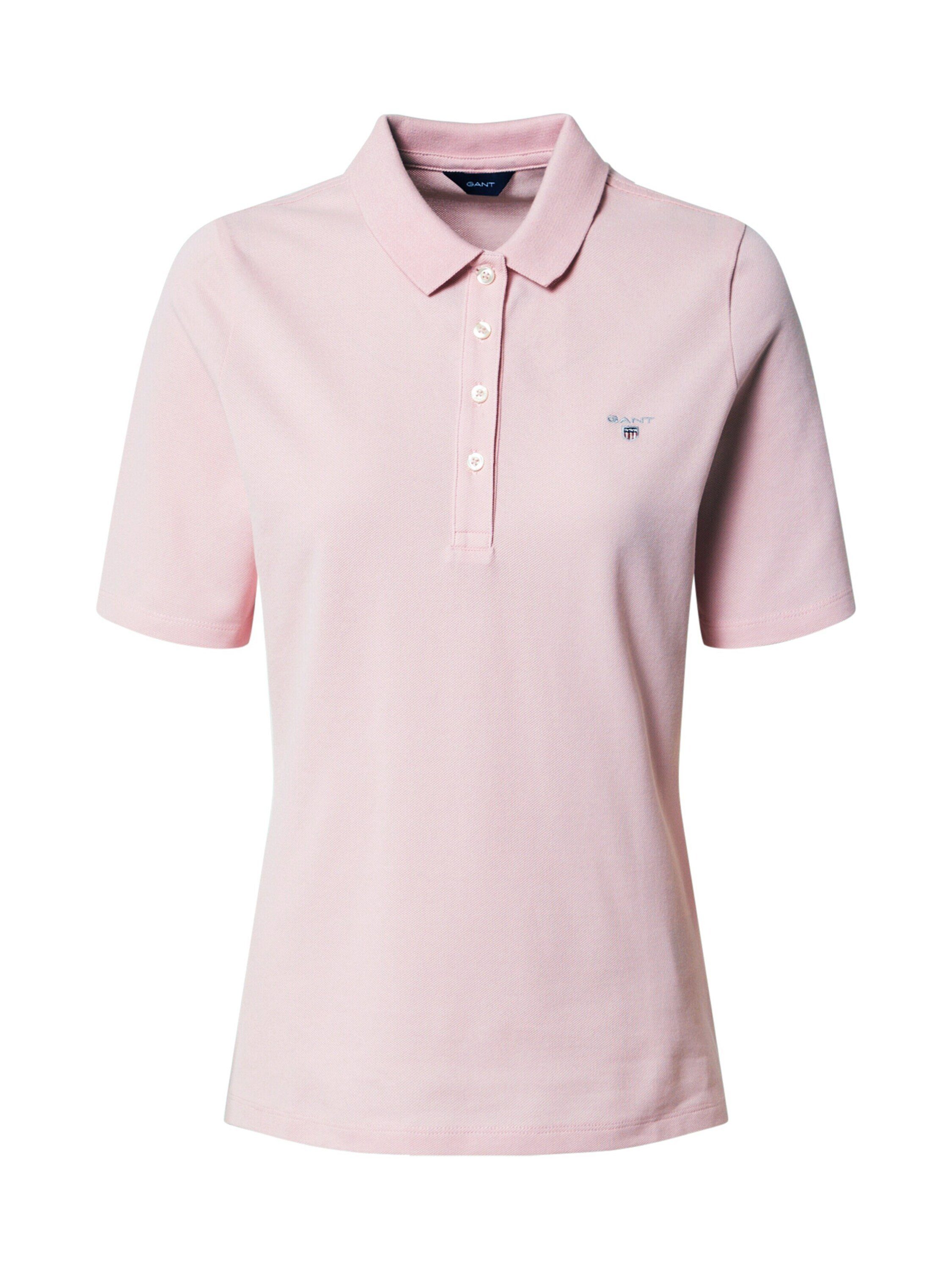 preisnachlass Gant T-Shirt (1-tlg) Stickerei Rosa