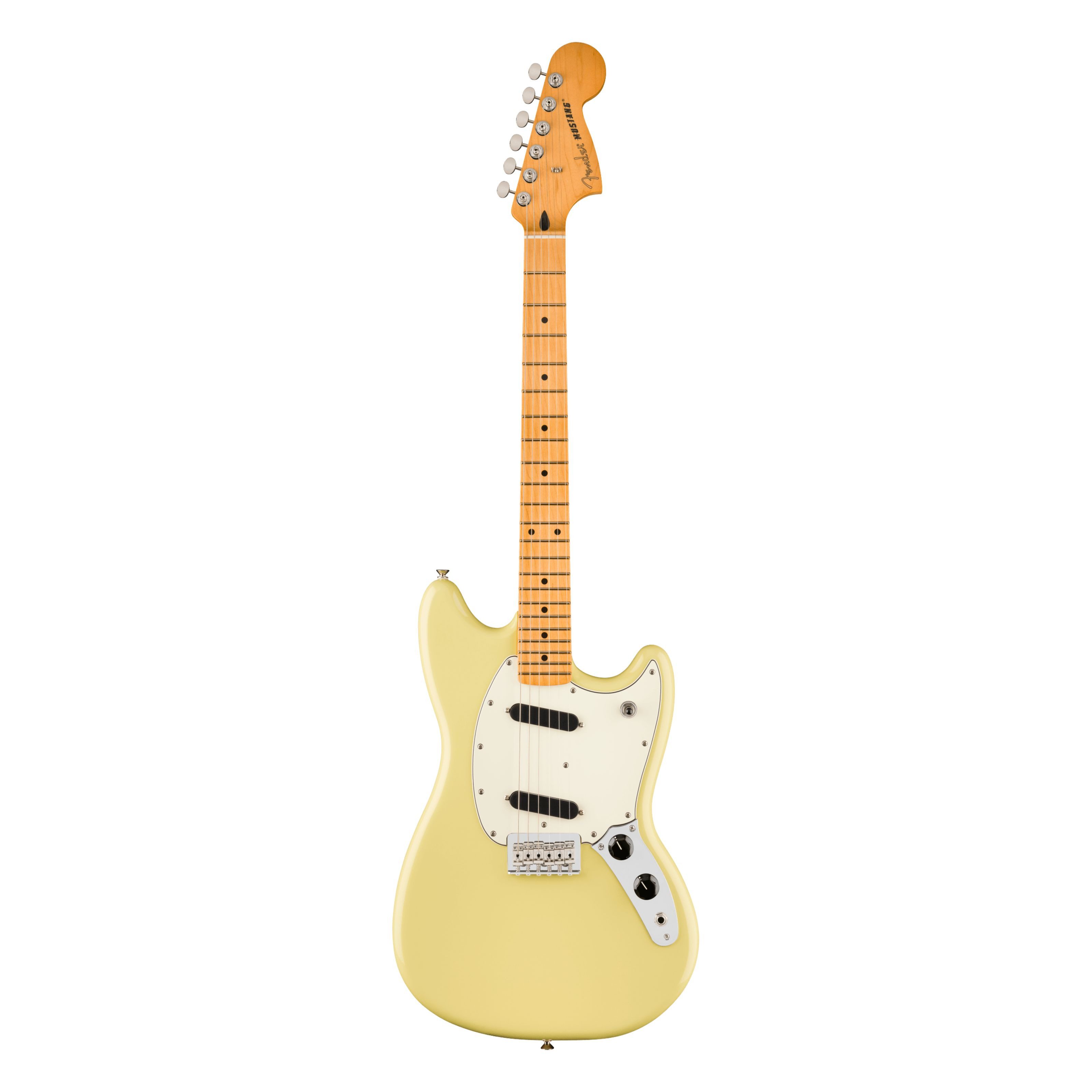 Fender E-Gitarre, E-Gitarren, Andere Modelle, Player II Mustang MN Hialeah Yellow - E-Gitarre