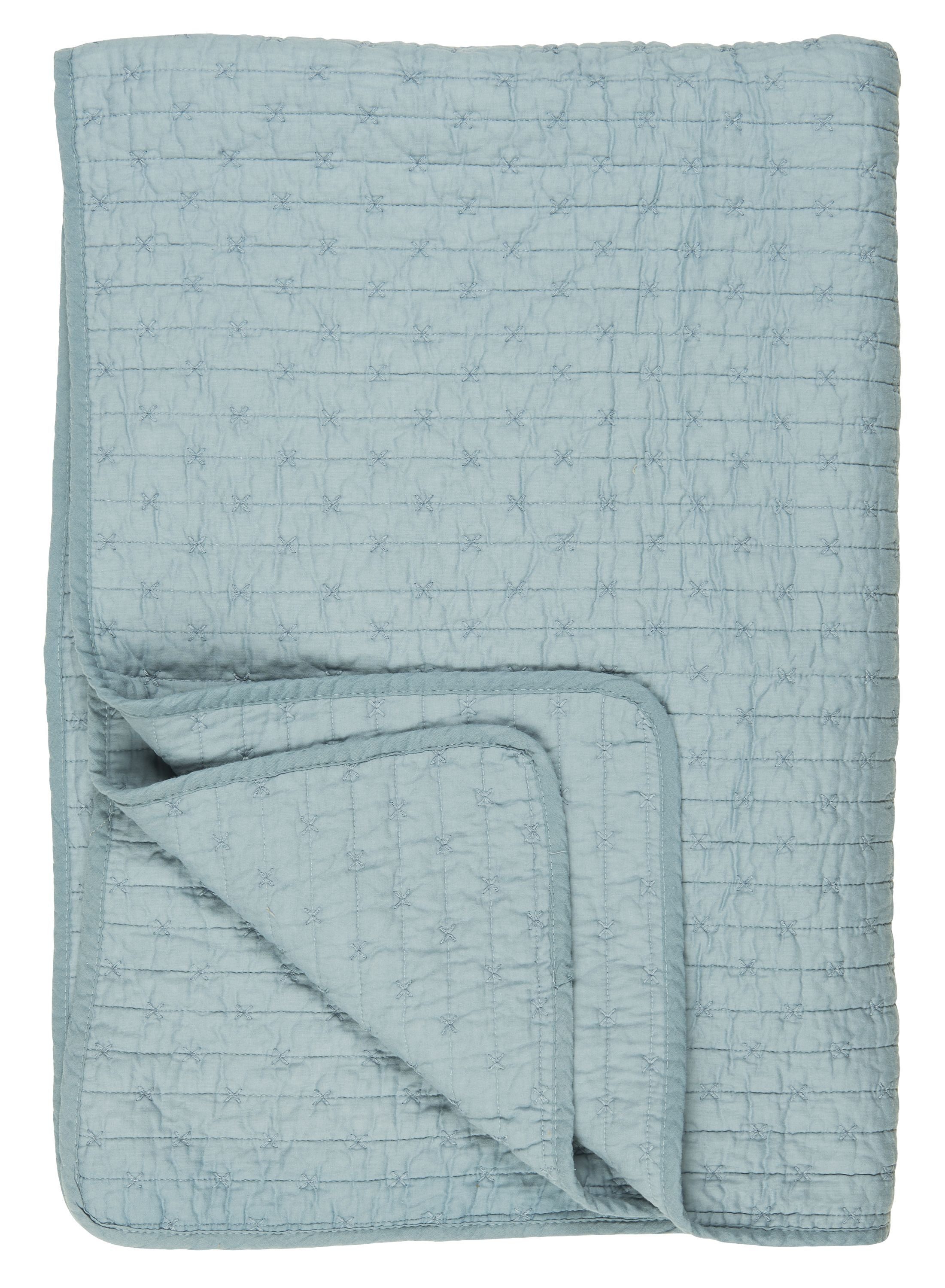Ib Laursen Tagesdecke Ib Laursen - Decke Quilt Tagesdecke Überwurf 180x130cm Blau